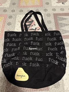 Supreme denim outlet tote bag