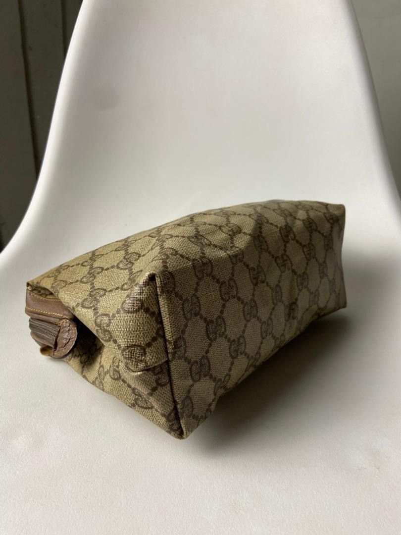 Gucci Vintage GG Supreme Gucci Canvas Pouch (201) Size ONE SIZE - 11 Thumbnail
