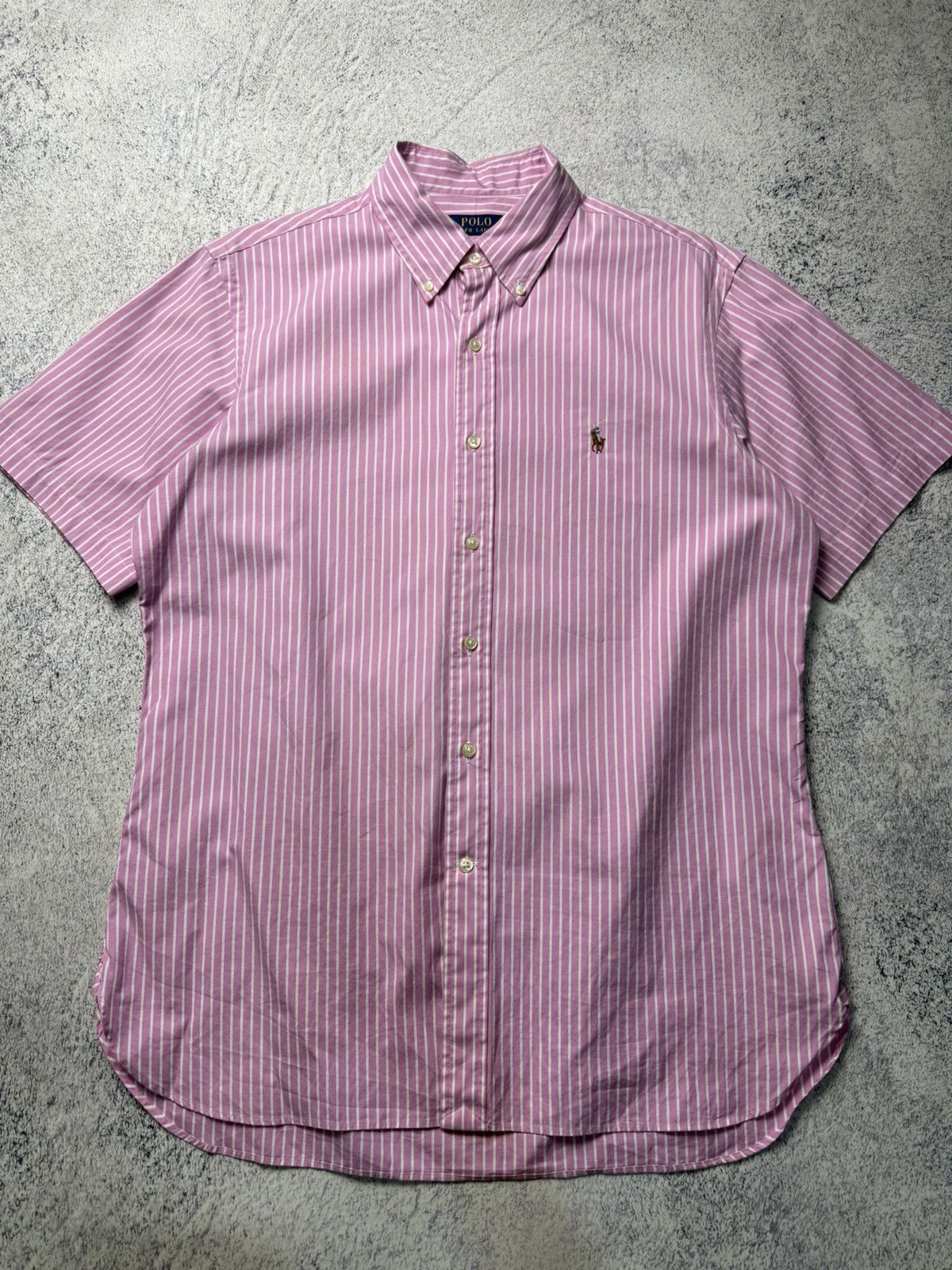 Polo Ralph Lauren Vintage RALPH LAUREN Striped Short Sleeved Shirt Rare Size US XL / EU 56 / 4 - 3 Thumbnail