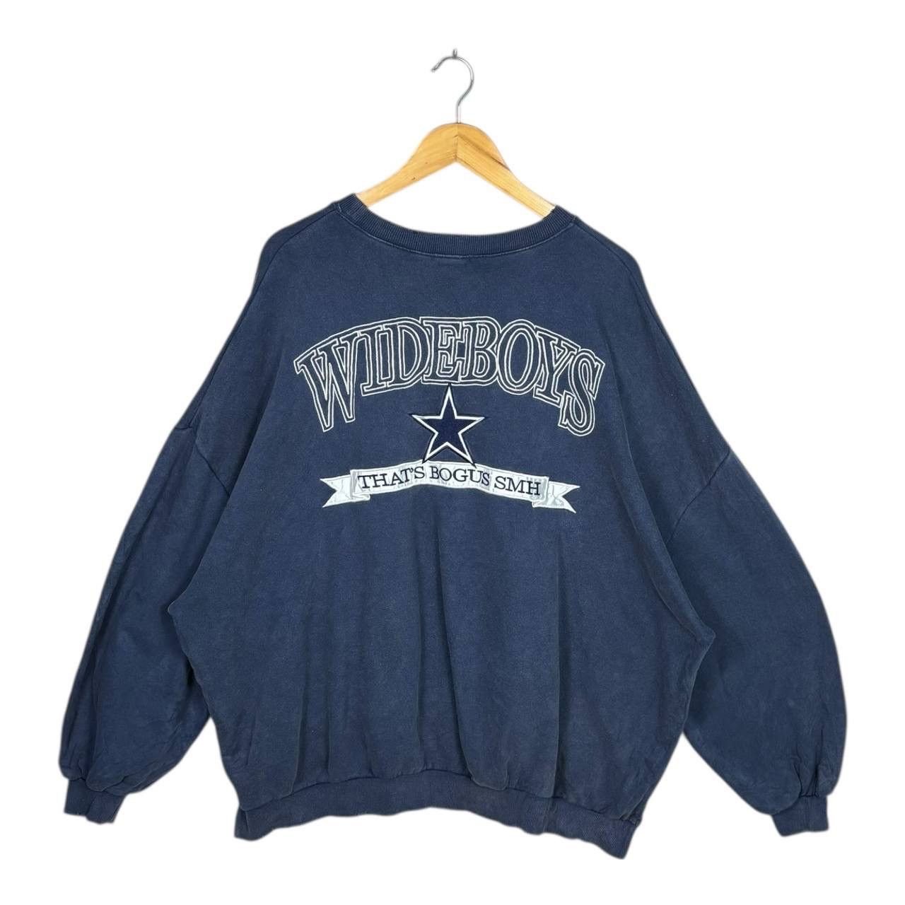 Japanese Brand GYDA Wideboys Parody Star Sweatshirt Navy Japan Streetwear F Size US XL / EU 56 / 4 - 1 Thumbnail