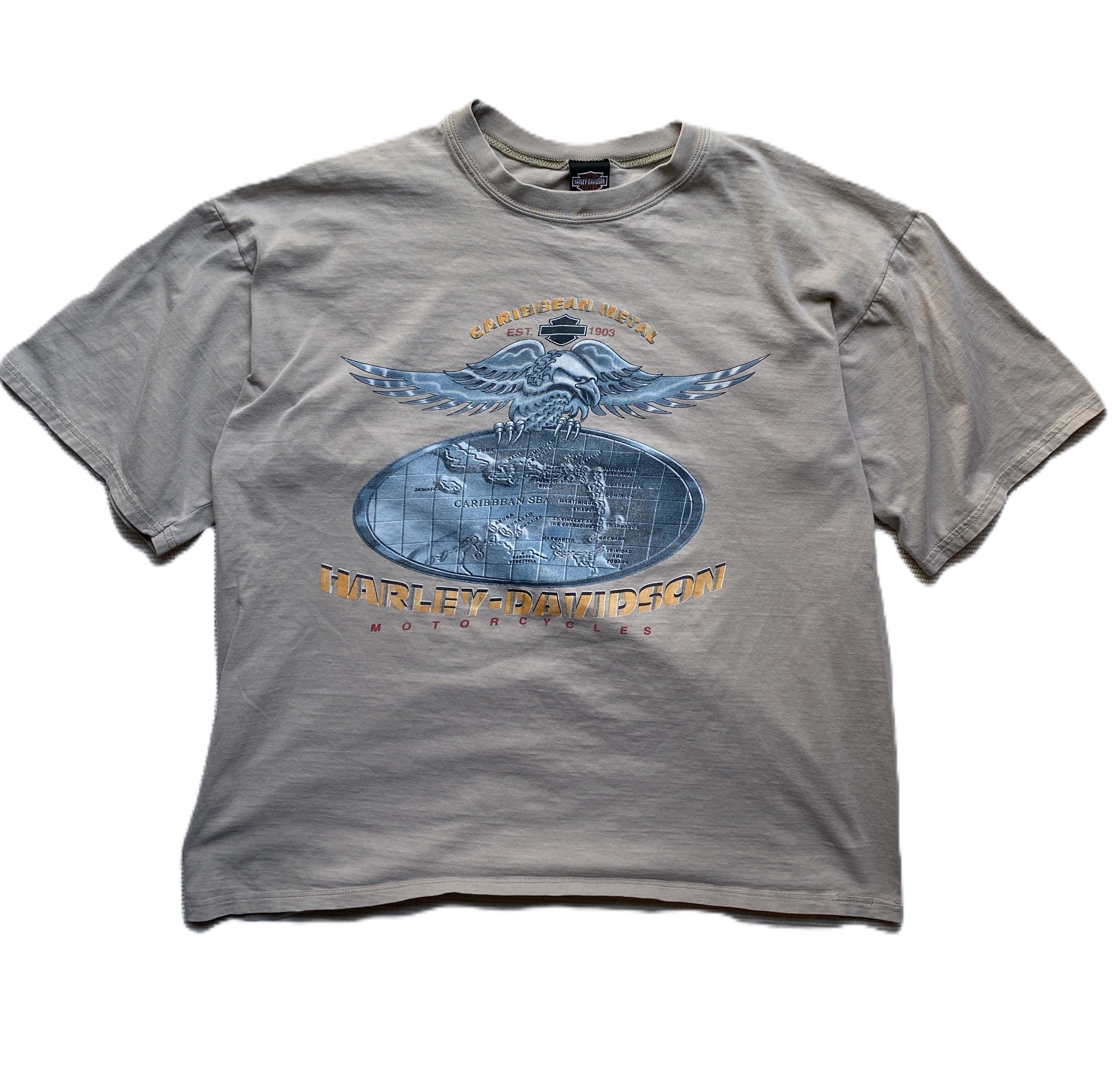 Harley Davidson Vintage 2003 Harley-Davidson St. Thomas Tee Size US XL / EU 56 / 4 - 1 Thumbnail