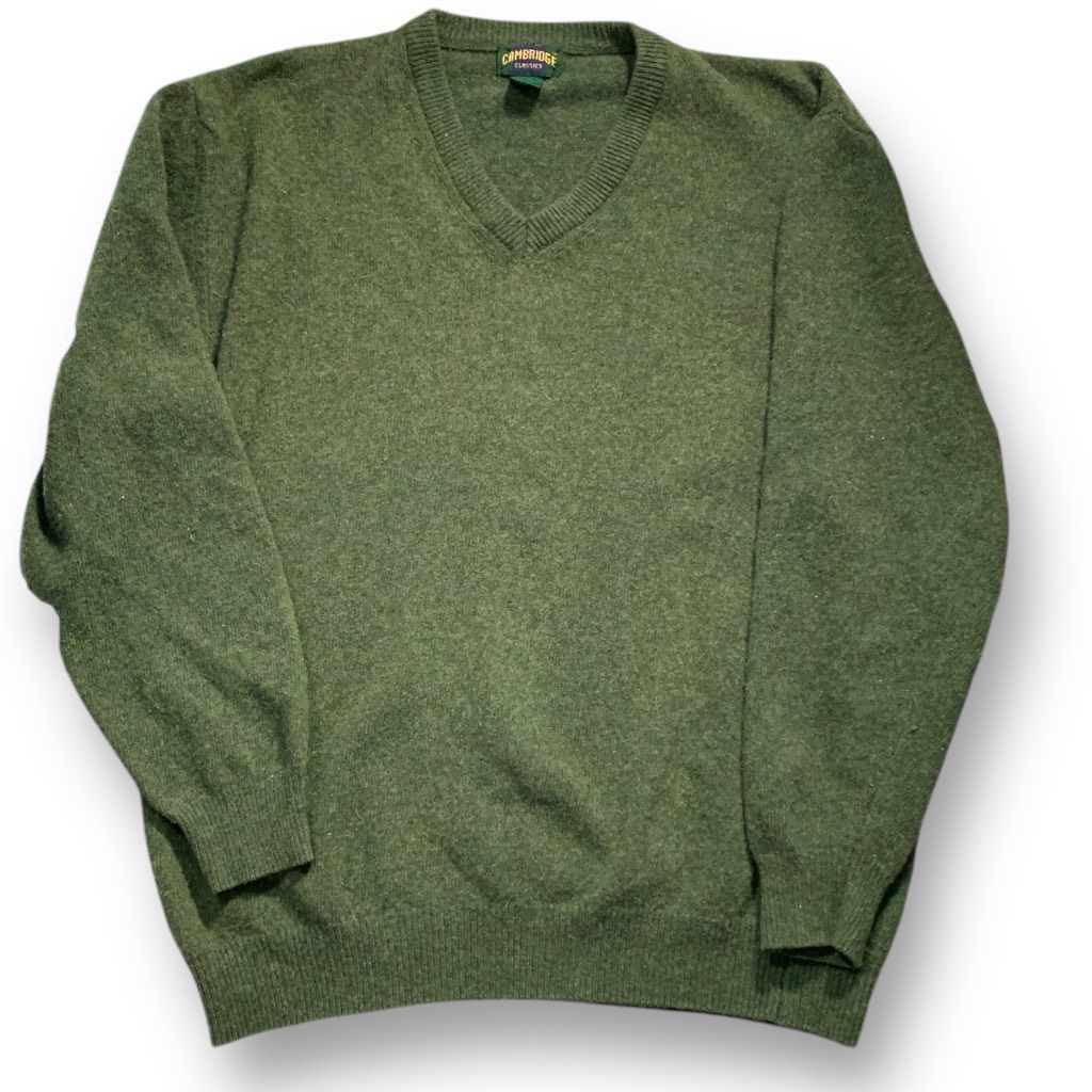 Vintage Vintage Cambridge Classics Green Wool Blend Pullover Knit Vn Size US XXL / EU 58 / 5 - 4 Thumbnail