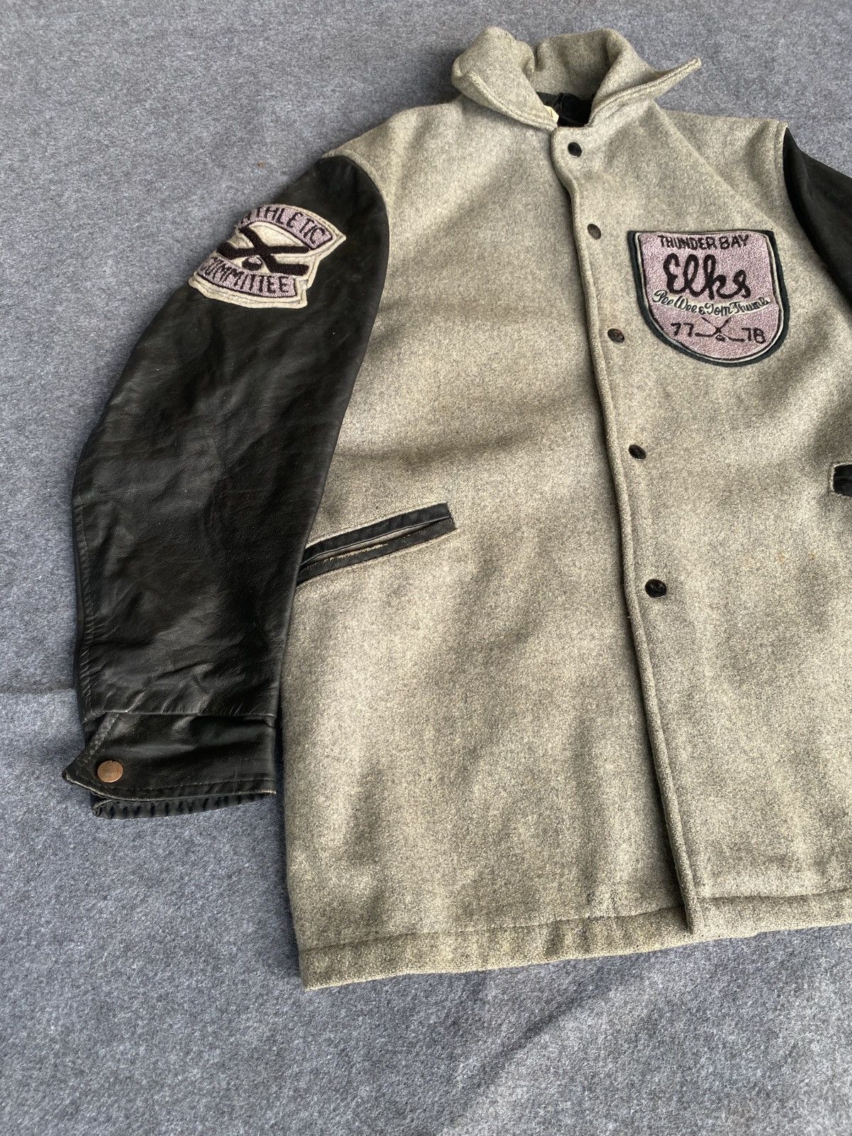 Vintage Vintage athletic committee leather arm jacket Size US M / EU 48-50 / 2 - 6 Thumbnail