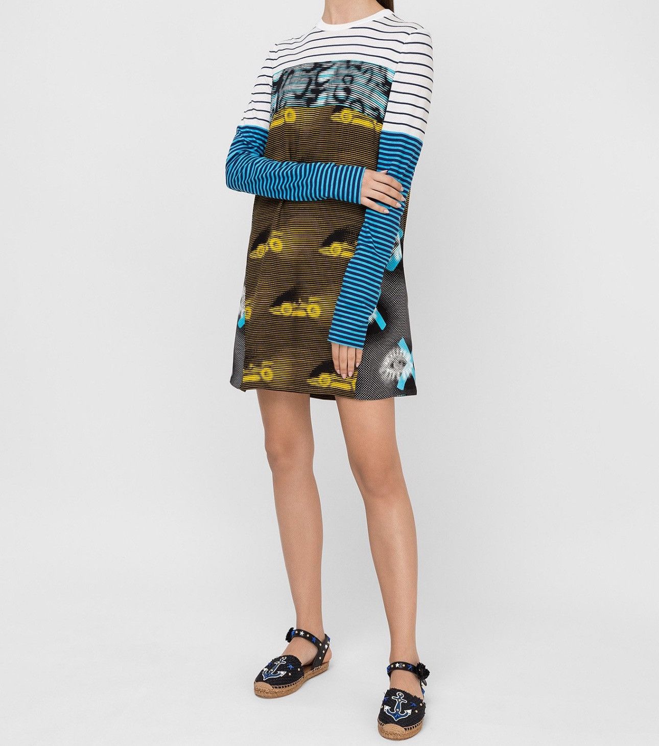 Prada Prada Printed Multicolored Dress Size XS / US 0-2 / IT 36-38 - 6 Thumbnail