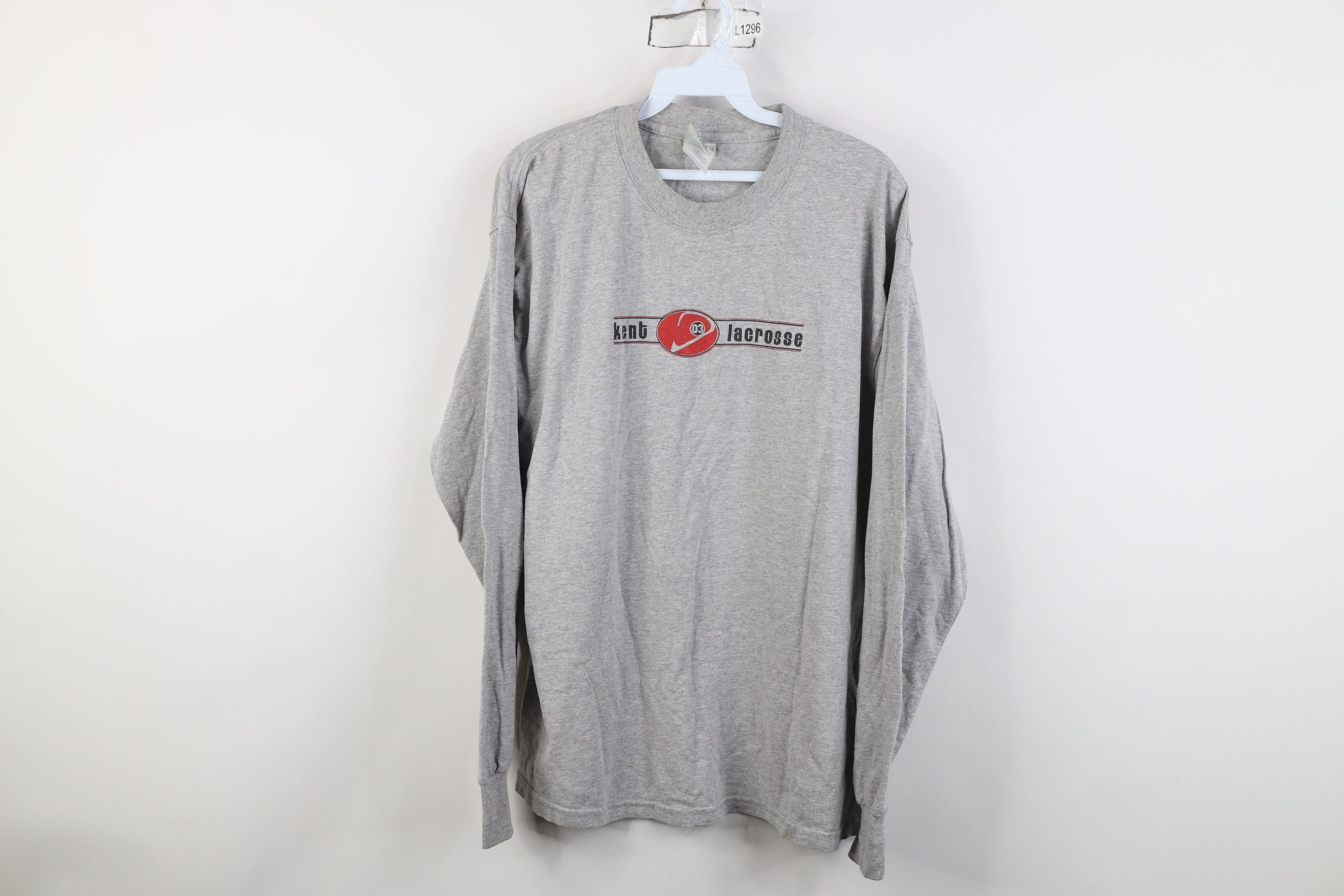 Vintage Vintage Y2K 2003 University Lacrosse Long Sleeve T-Shirt Size US L / EU 52-54 / 3 - 1 Thumbnail