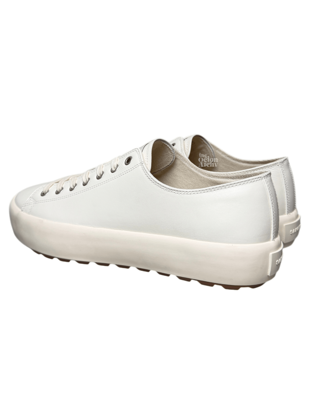 Sandro Sandro Low-Top Split Leather Trainers 'Off White' Size US 12 / EU 45 - 2 Thumbnail