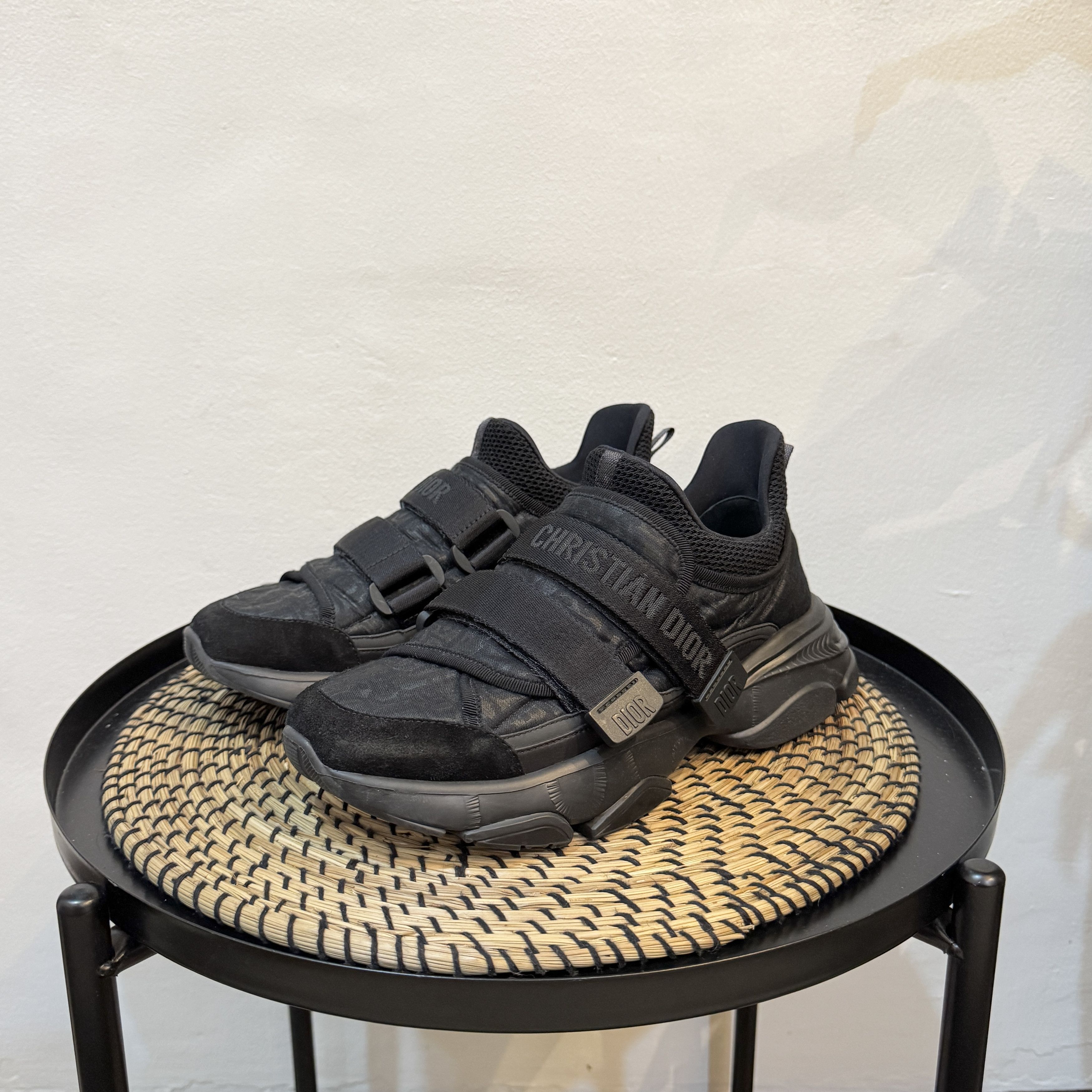 Christian Dior Monsieur Christian Dior Black Oblique Technical Fabric/suede D-Wander Size US 8 / IT 38 - 1 Thumbnail