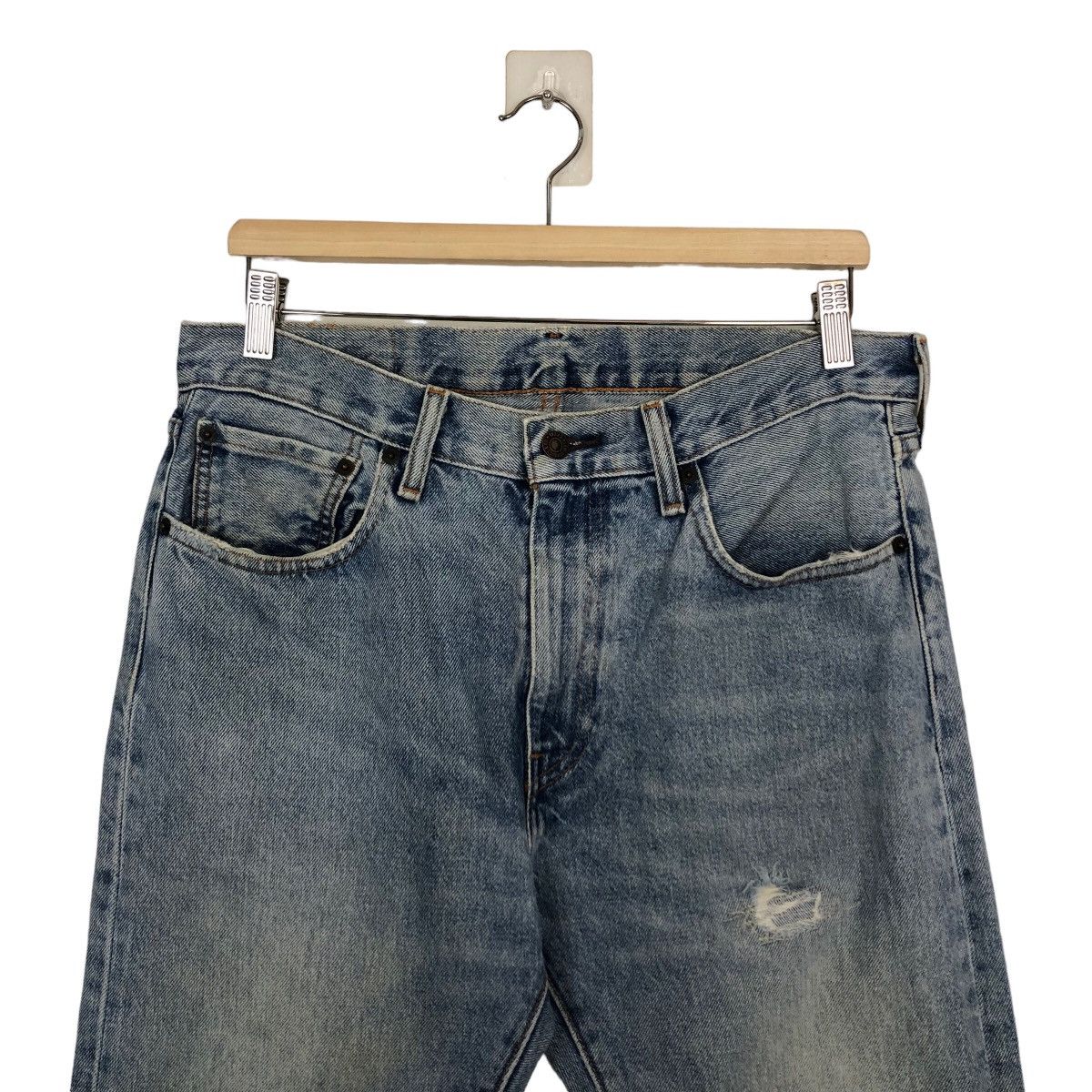 Levi's Vintage Clothing 🔥VINTAGE LEVI’S LOT 505 STRAIGHT CUT DISTRESSED DENIM JEANS Size US 32 / EU 48 - 2 Thumbnail