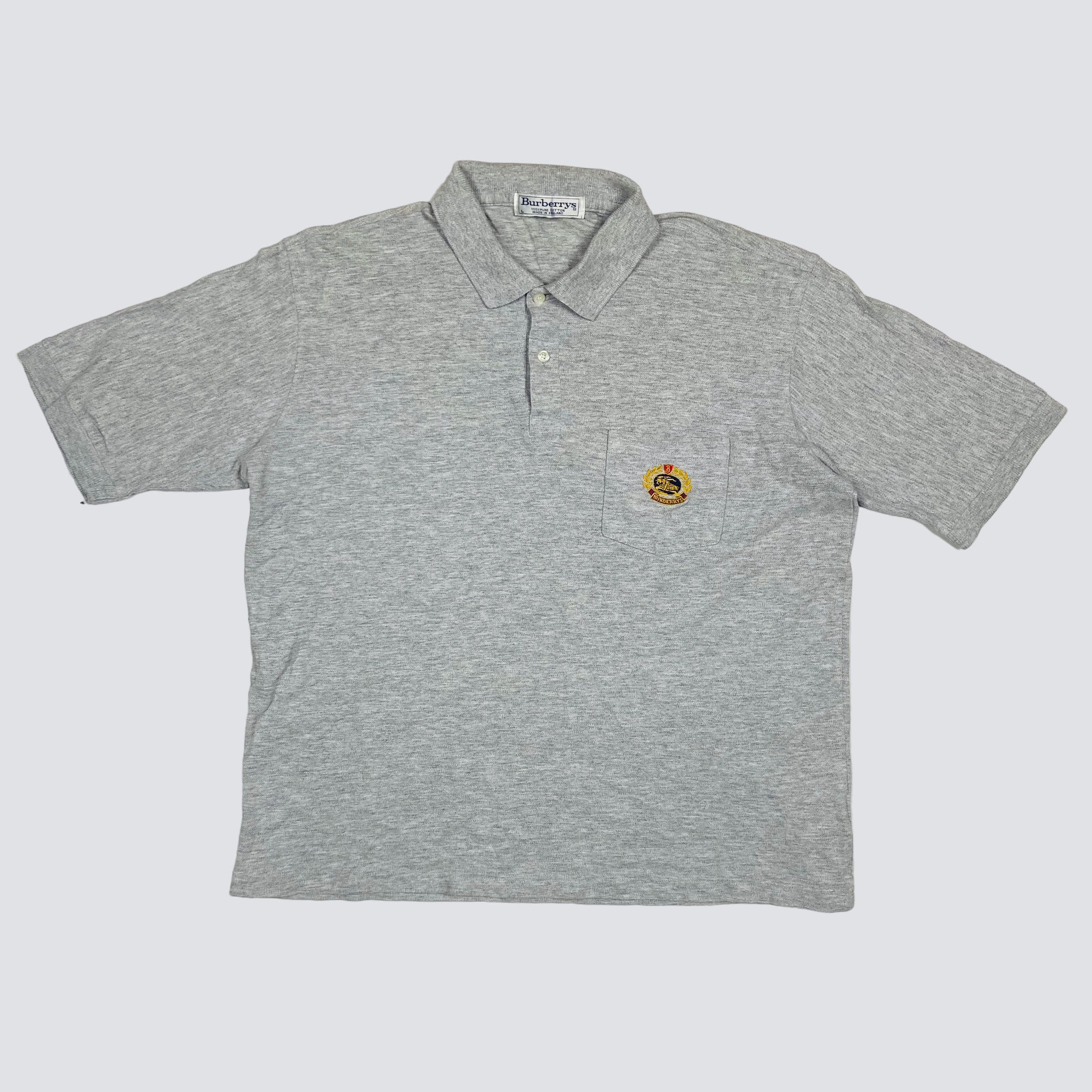 Burberry 1990s BURBERRY'S ARCHIVE VINTAGE BOXY FIT POLO SHIRT - № 211 Size US L / EU 52-54 / 3 - 2 Thumbnail
