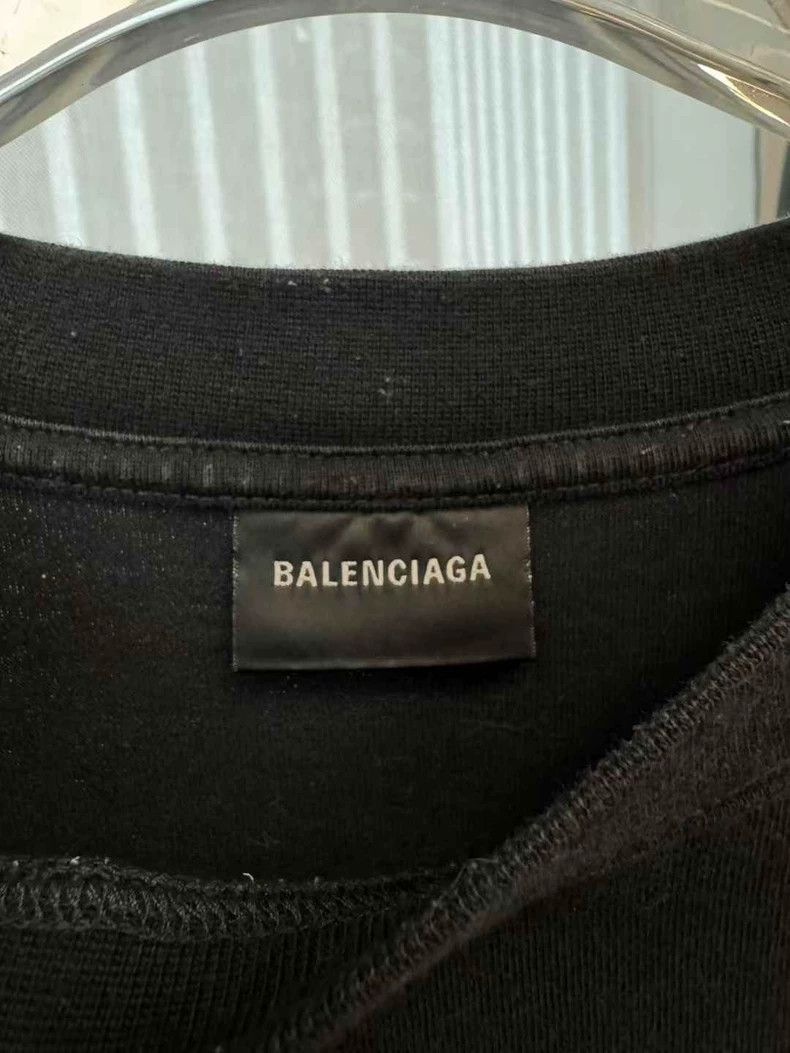 Balenciaga Balenciaga Graffiti splash-ink fuzzy letter short sleeve Size US M / EU 48-50 / 2 - 2 Thumbnail