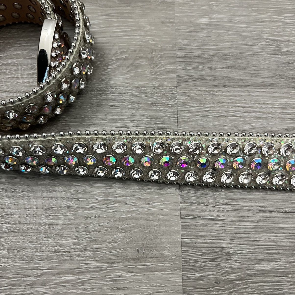 The GV Gallery GV Gallery Raspberry Hills RH Denim Rhinestone Belt Size 28 - 6 Thumbnail