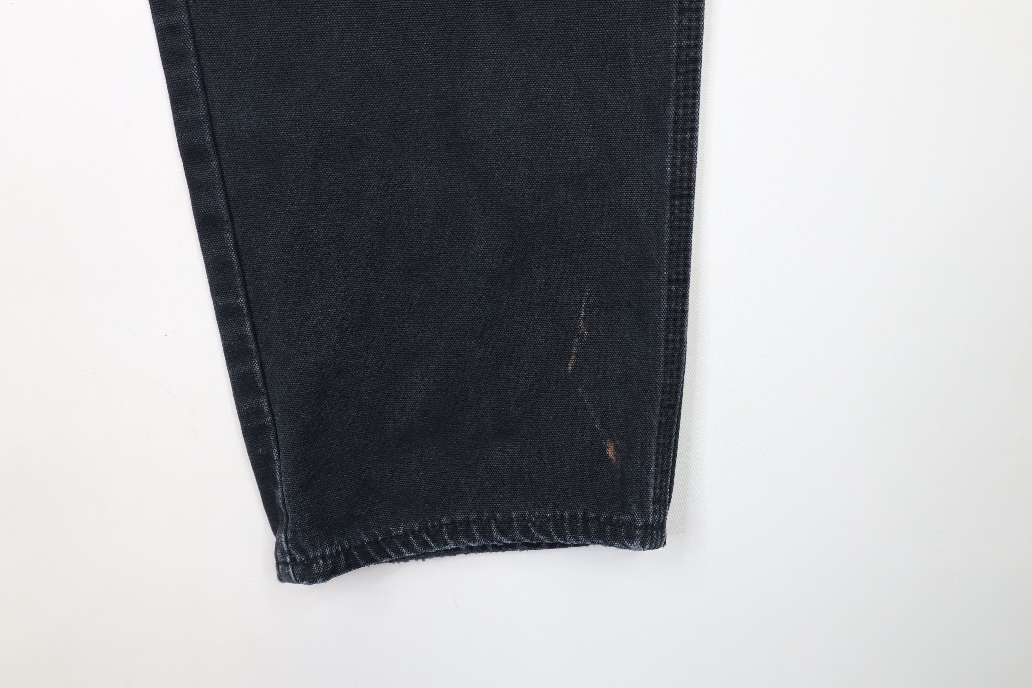 Dickies × Vintage Vintage Dickies Spell Wide Leg Canvas Dungaree Pants Black Size US 33 - 5 Thumbnail