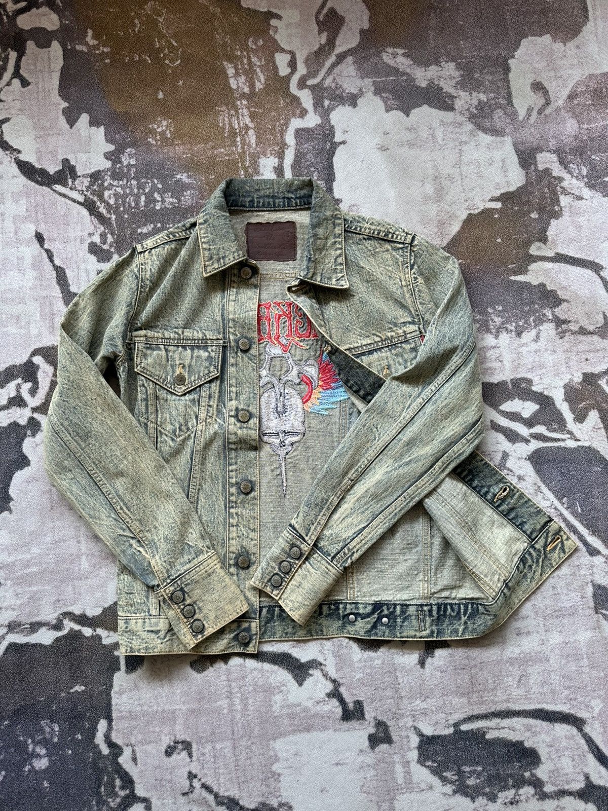 Backbone 2010S/S Backbone vintage mudwash trucker jacket Size US S / EU 44-46 / 1 - 5 Thumbnail