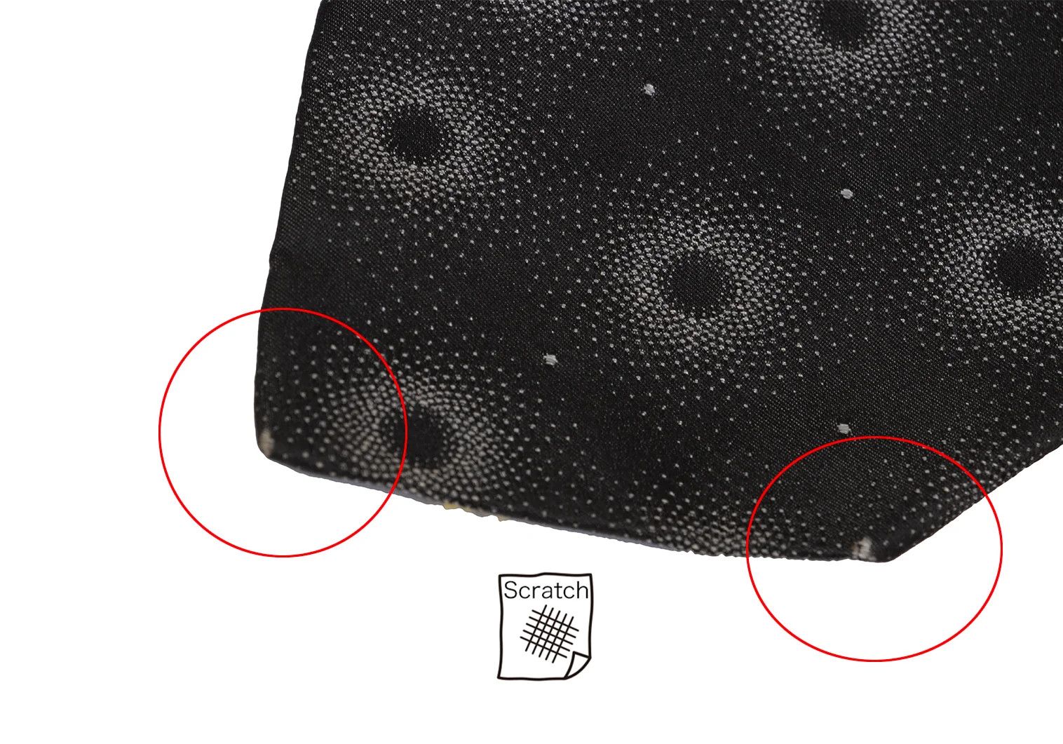 Jean Paul Gaultier Charcoal Polka Dot Embroidered Tie with Emblem Size ONE SIZE - 4 Thumbnail