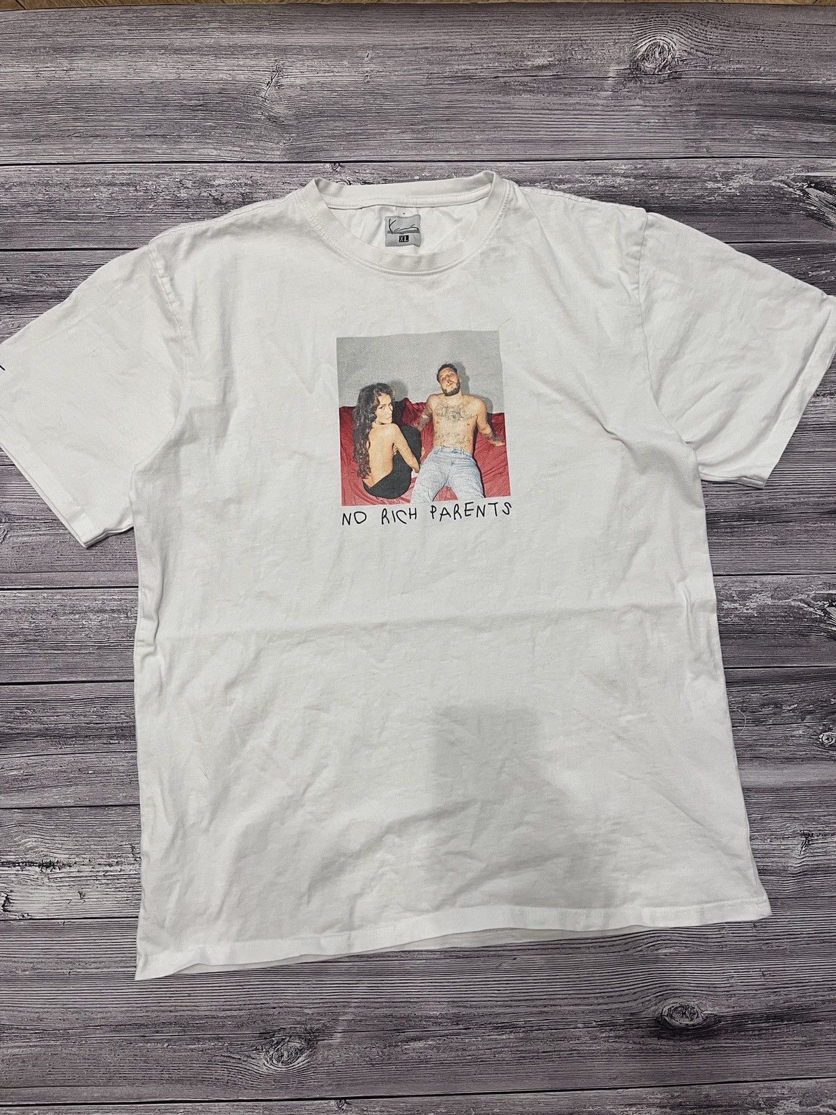 Karl Kani × Vintage Karl Kani “No Rich Parents” Graphic T-Shirt – Vintage Style Size US XL / EU 56 / 4 - 1 Thumbnail