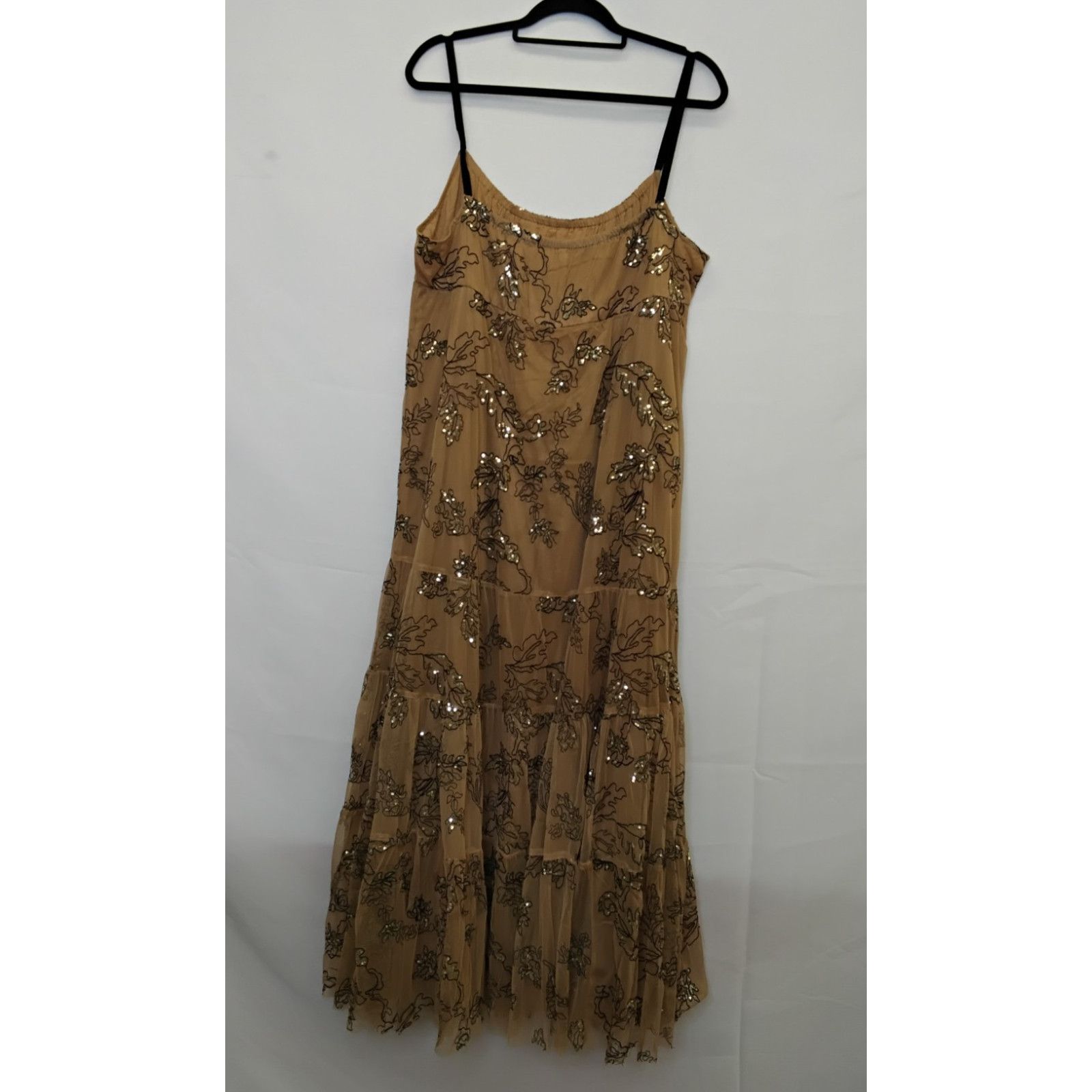 Anthropologie Anthropologie Maeve Dress Women's XL Neutral Sequins NWT Size XL / US 12-14 / IT 48-50 - 3 Thumbnail