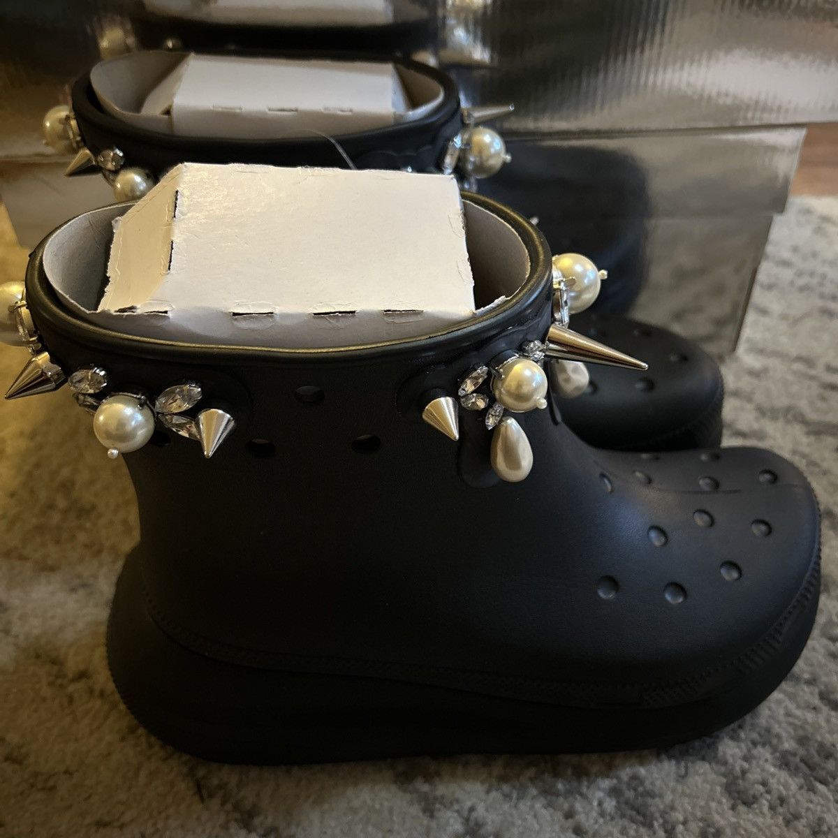Crocs × Simone Rocha Simone Rocha Crocs Crush Boot Black Size US 8 / IT 38 - 3 Thumbnail
