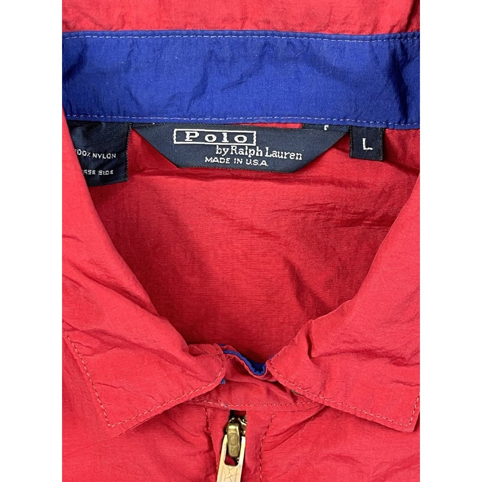 Polo Ralph Lauren VINTAGE Polo Ralph Lauren Windbreaker Jacket 90s Men’s L Nylon Red Golf Size US L / EU 52-54 / 3 - 2 Thumbnail