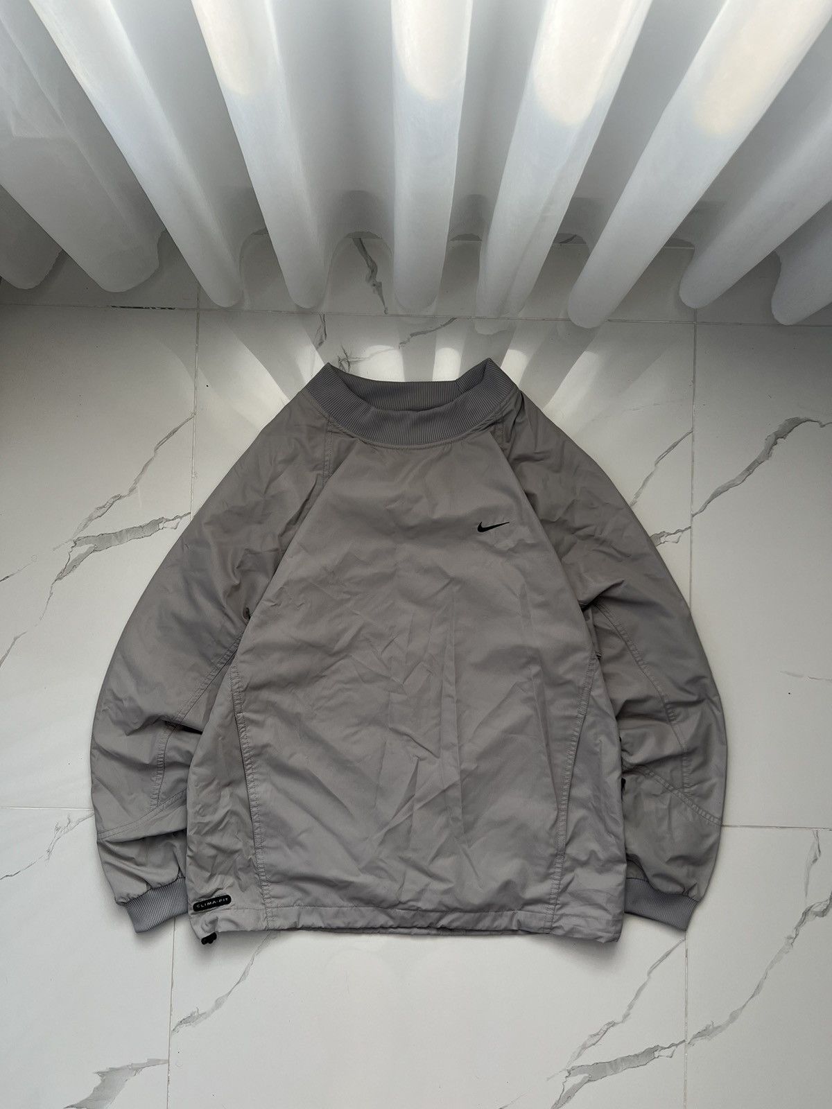 Nike 00’s NIKE CLIMA-FIT RARE RETRO NYLON CREWNECK SWOOSH LOGO Size US M / EU 48-50 / 2 - 1 Thumbnail