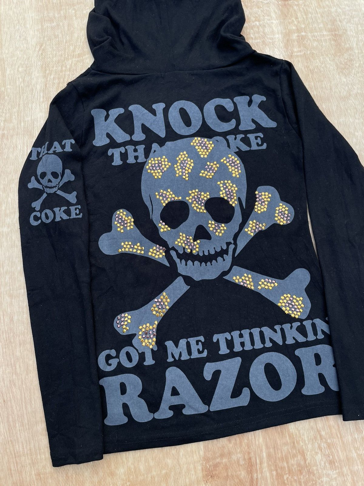 Japanese Brand Razor Got Me Thinking That Coke Skull Hoodie Size US S / EU 44-46 / 1 - 2 Thumbnail