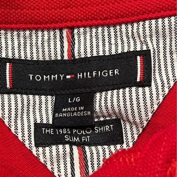 Tommy Hilfiger Tommy Hilfiger Mens 1985 Black Logo Slim Fit Short Sleeve Po Size US L / EU 52-54 / 3 - 10 Thumbnail