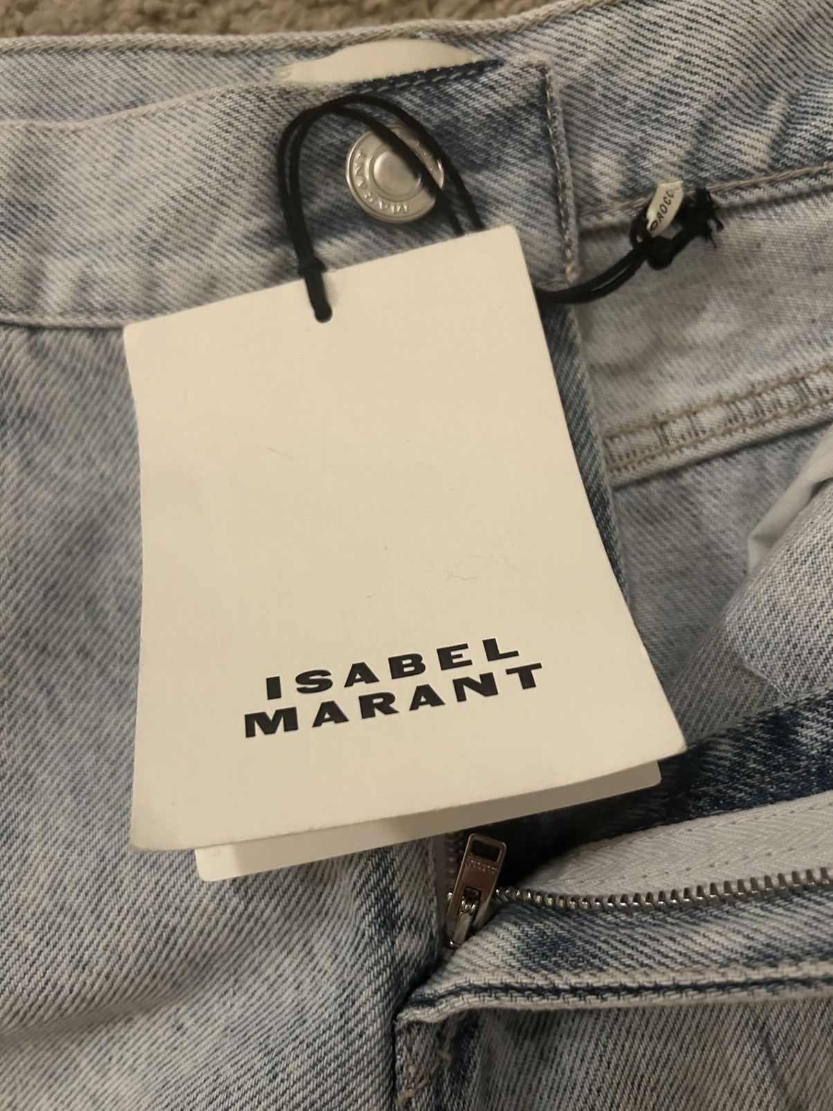 Isabel Marant ISABEL MARANT Vikira Rigid Crop Jeans In Light Blue Size 28" / US 6 / IT 42 - 7 Thumbnail
