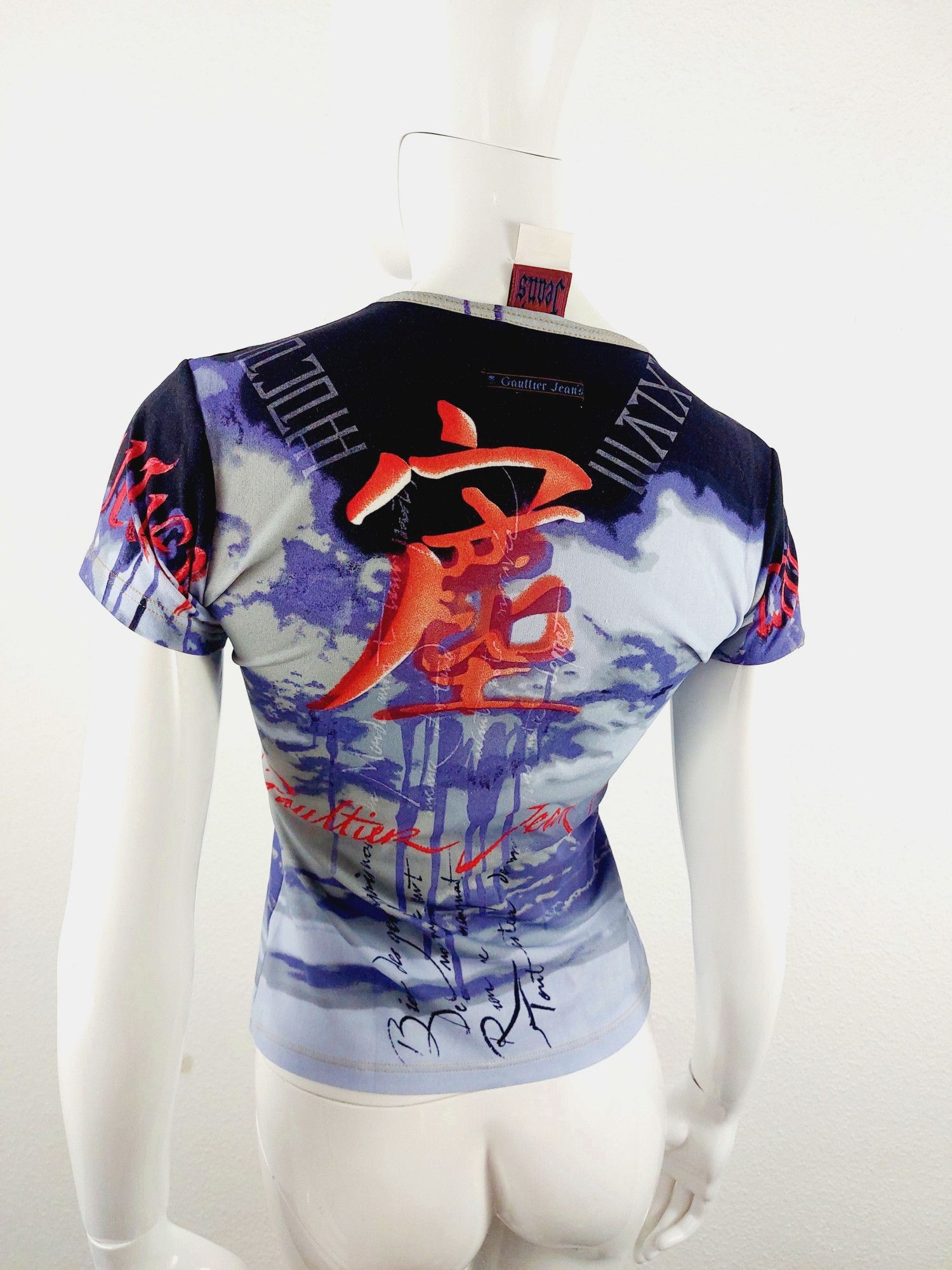 Jean Paul Gaultier Jean Paul Gaultier Tattoo Japanese Letters T-shirt Top Size US XS / EU 42 / 0 - 10 Thumbnail