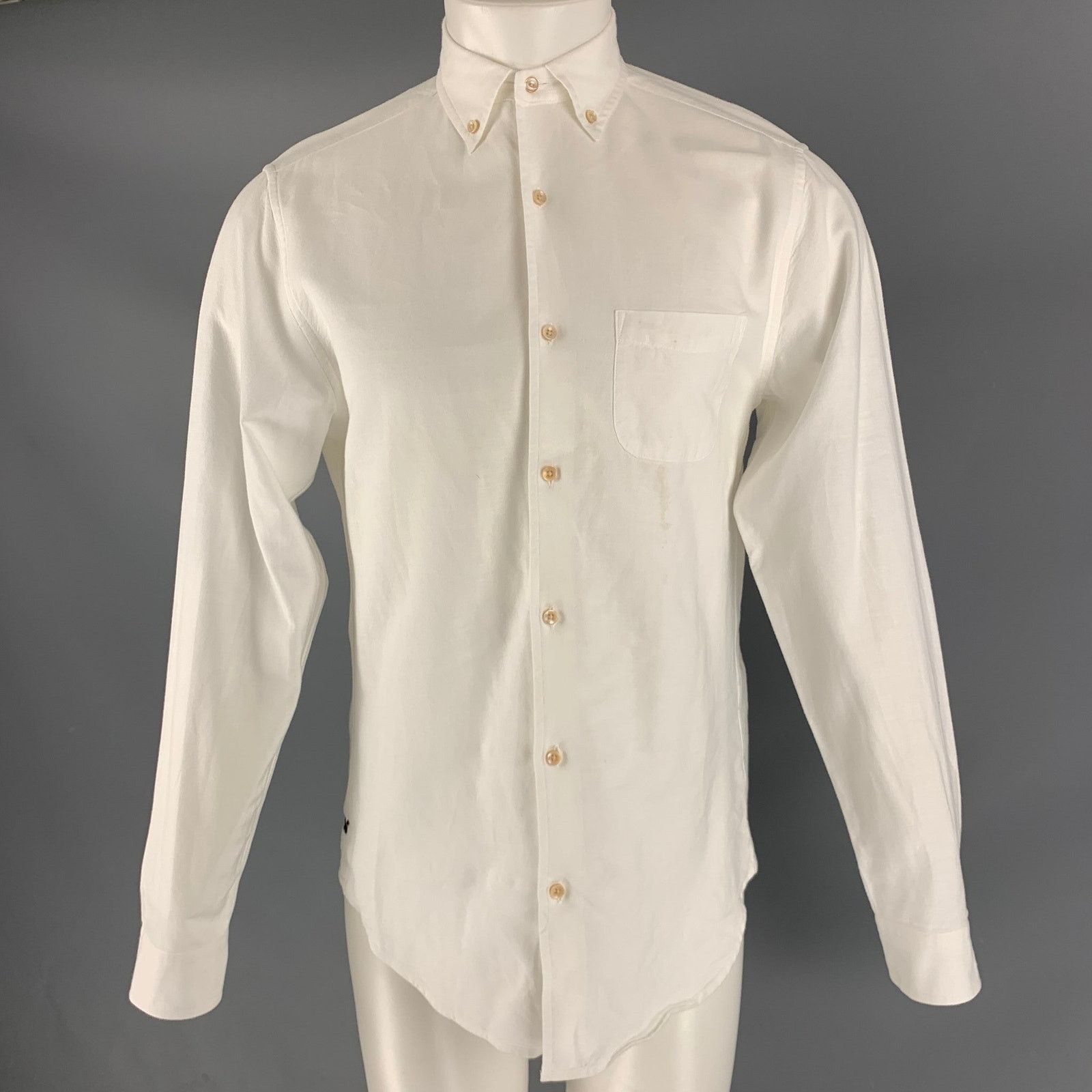 Alex Mill Size S White Solid Cotton Button Down Long Sleeve Shirt Size US S / EU 44-46 / 1 - 1 Thumbnail