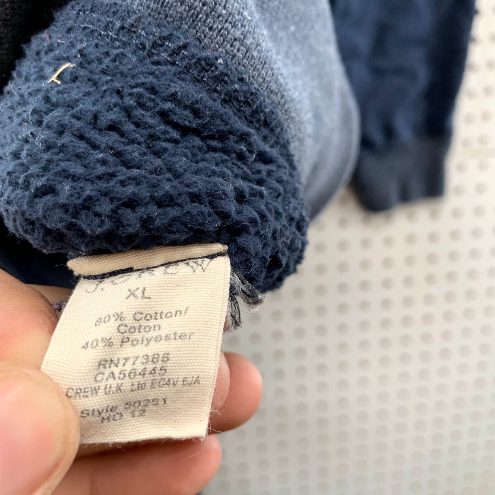 J.Crew JCrew Vintage Fleece Sweatshirt Hoodie Mens XL Blue Heavyweight Reverse Weave Size US XL / EU 56 / 4 - 5 Thumbnail