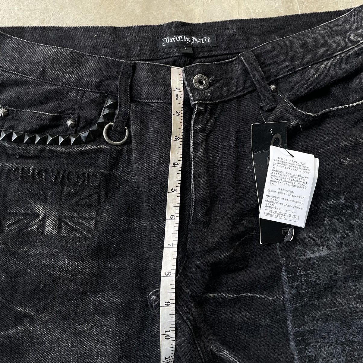 Le Grande Bleu (L.G.B.) IN THE ATTIC ARCHIVE GOTHIC PUNK CROSS POEM BLACK DENIM JEAN Size US 32 / EU 48 - 18 Thumbnail