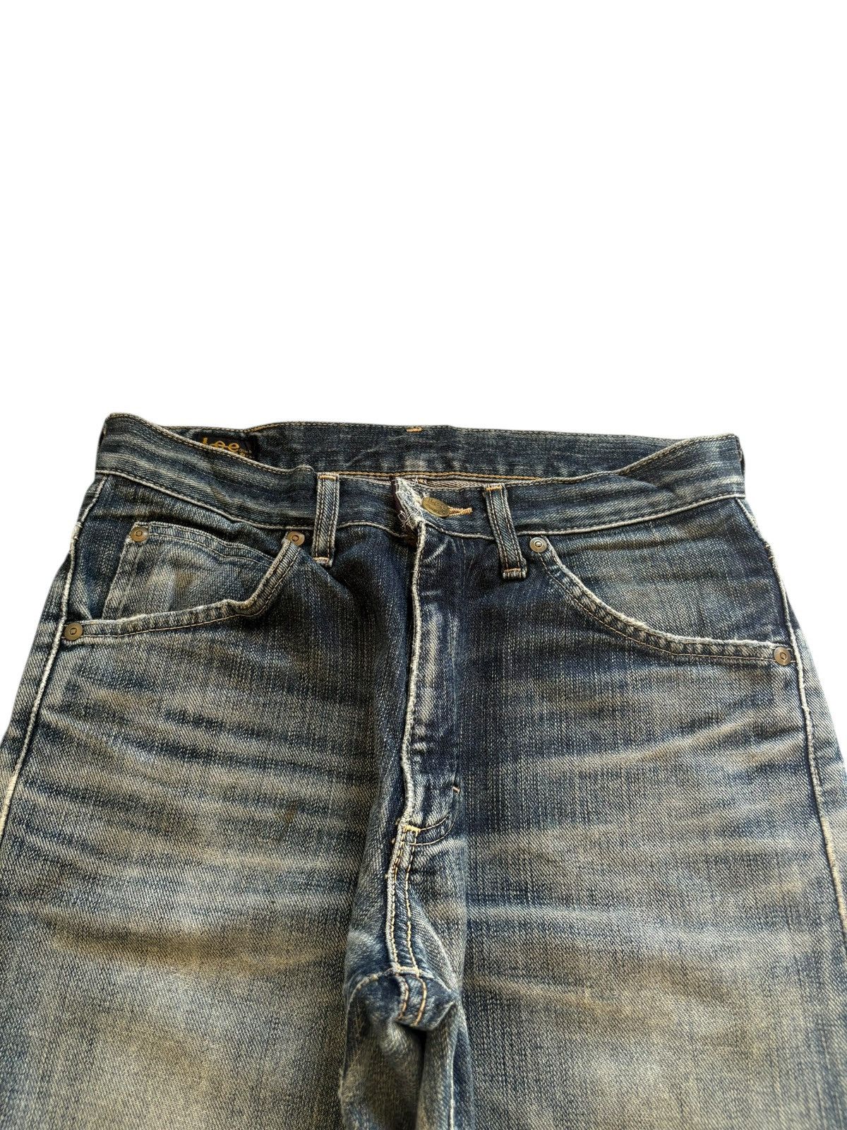 Lee Vintage Lee Mud Wash Distressed Loose Baggy Jeans Size US 28 / EU 44 - 4 Thumbnail