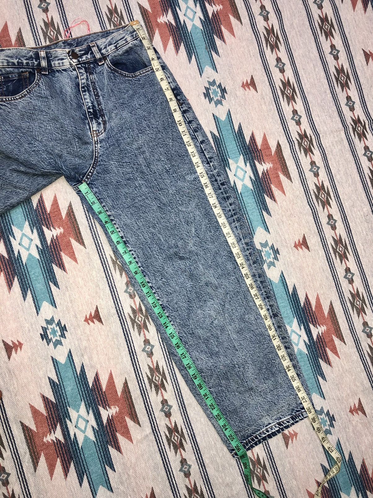 GU BAGGY⚡️⚡️WASHED BLUE DENIM BY GU JEANS Size US 28 / EU 44 - 6 Thumbnail