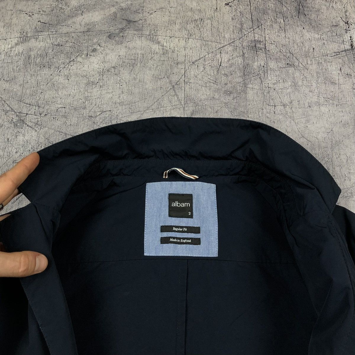 Albam Vintage Albam Nylon Ripstop Navy Casual Blazer Jacket chore Size US M / EU 48-50 / 2 - 10 Thumbnail