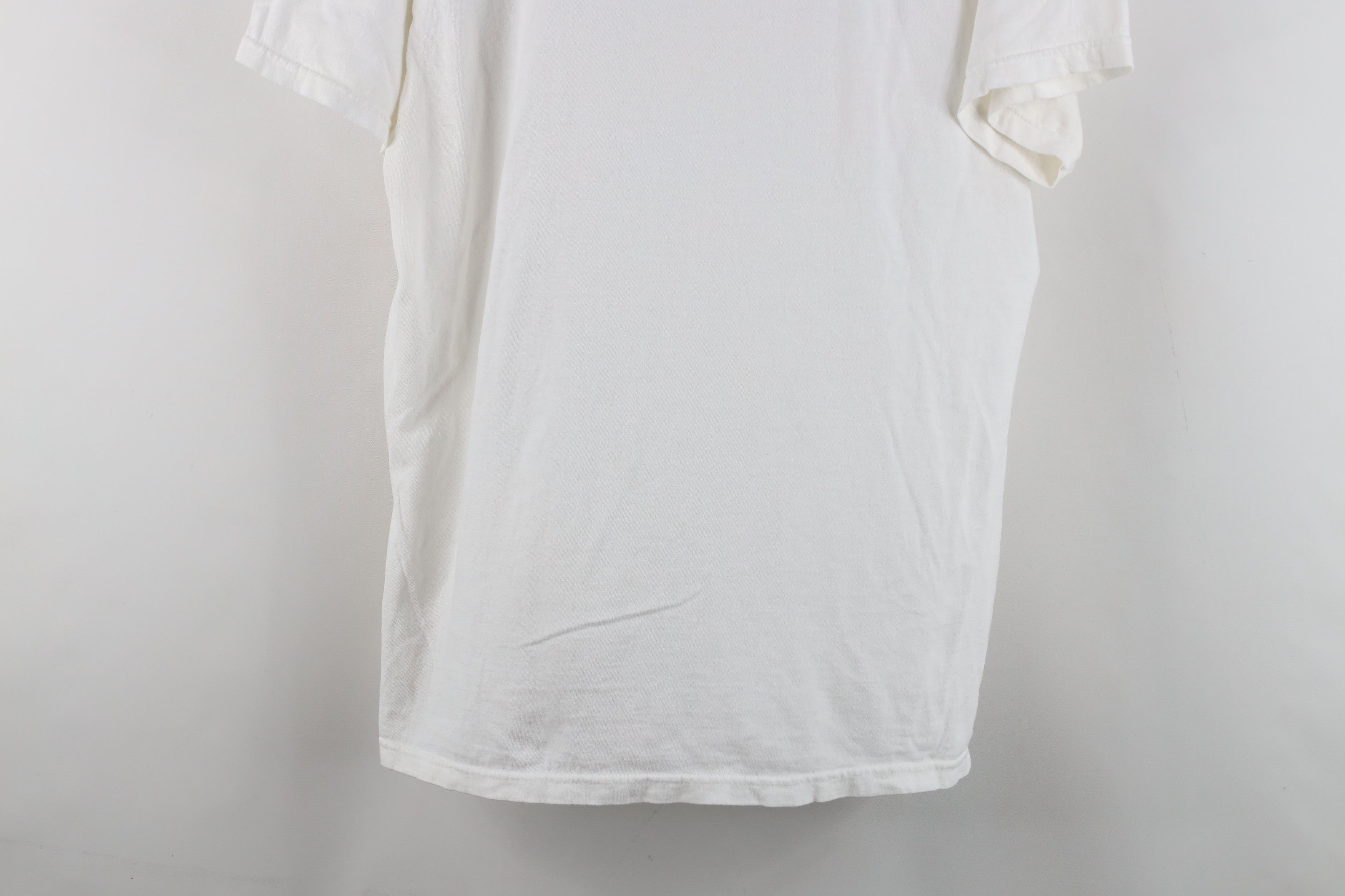 Vintage Vintage 90s Streetwear Cotton Short Sleeve T-Shirt White Size US L / EU 52-54 / 3 - 3 Thumbnail