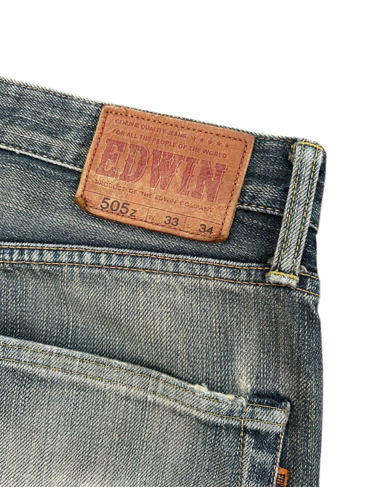 Kapital Vintage Edwin 505z Selvedge Rusty Distressed Denim Jeans Size US 34 / EU 50 - 11 Thumbnail