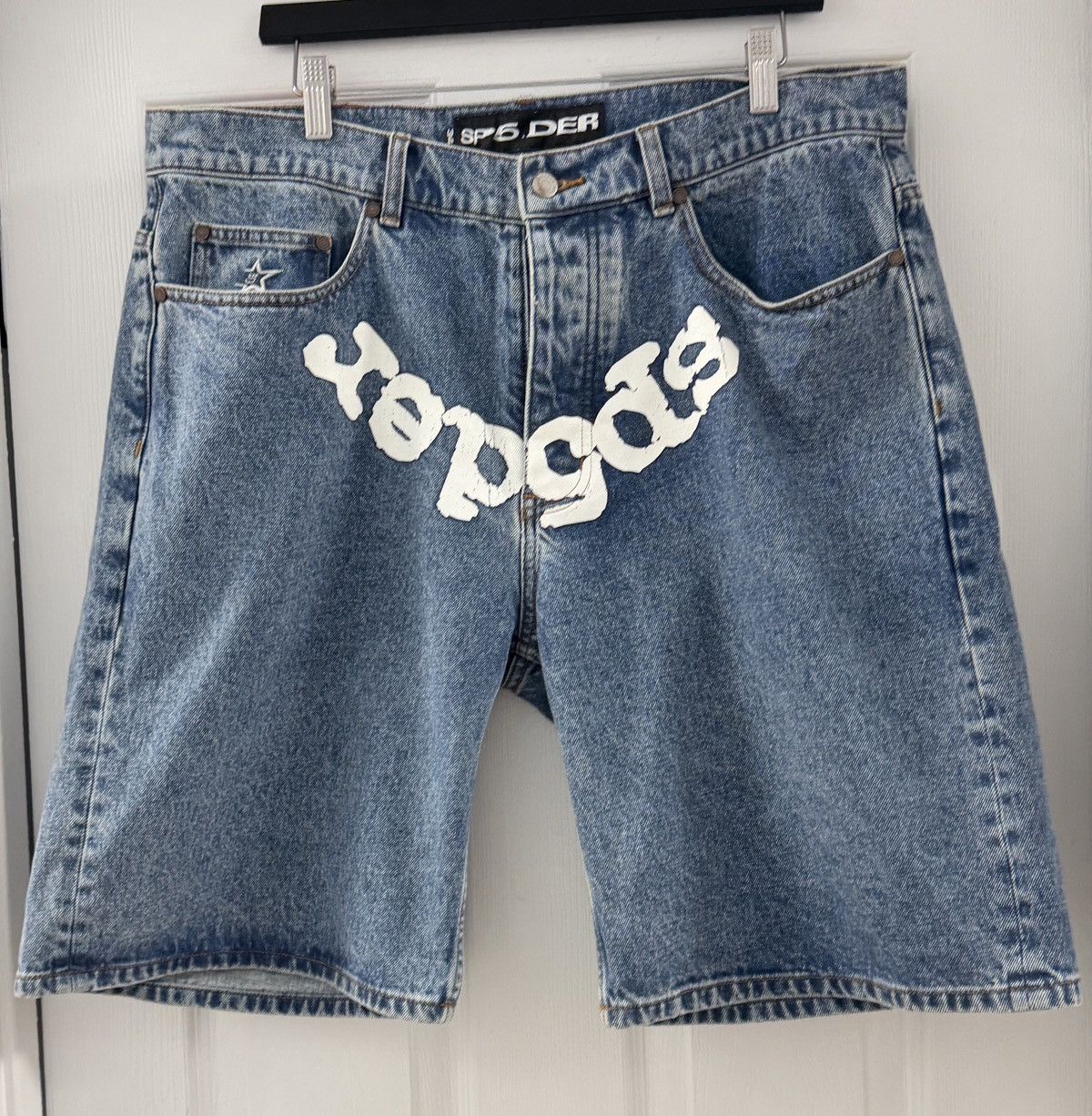 Sp5der Denim Jorts