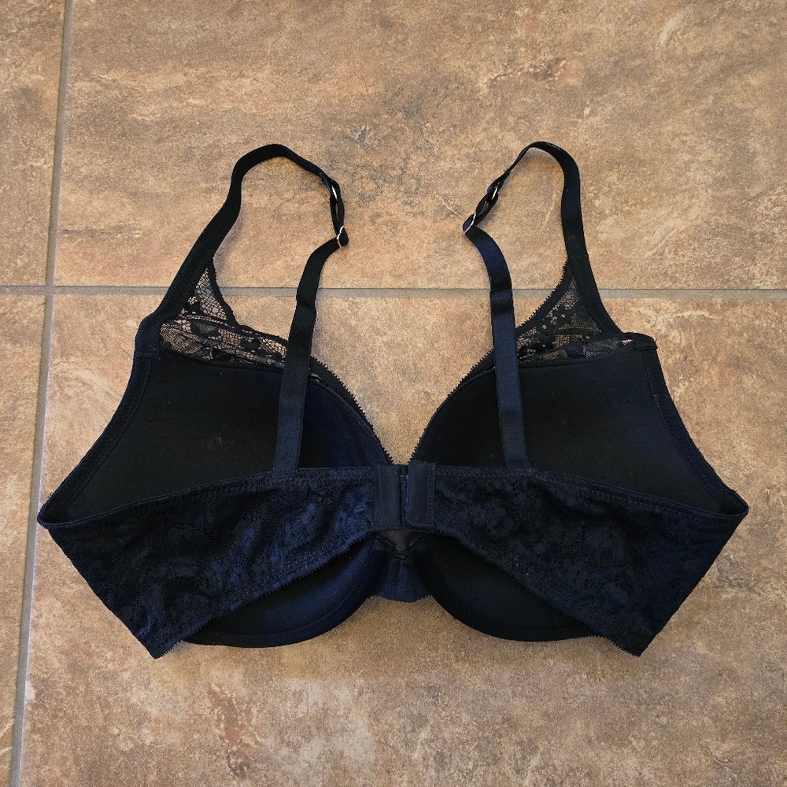 Other Black | AUDEN | Laced Overlay Bra Size ONE SIZE - 2 Thumbnail