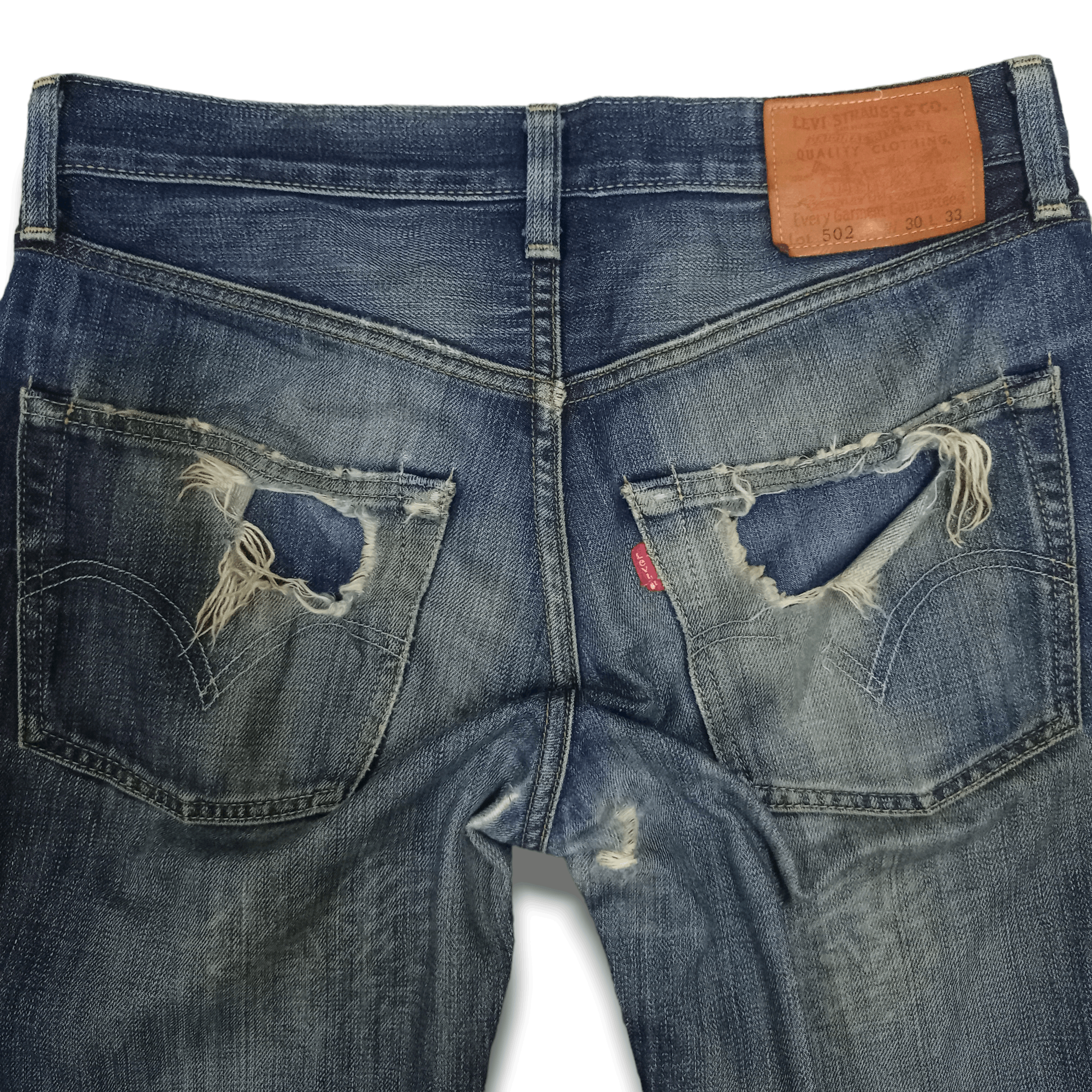 Levi's × Levi's Vintage Clothing Vintage 90s Levis 502 Mud Wash Loose Style Distressed Jeans Size US 32 / EU 48 - 7 Thumbnail