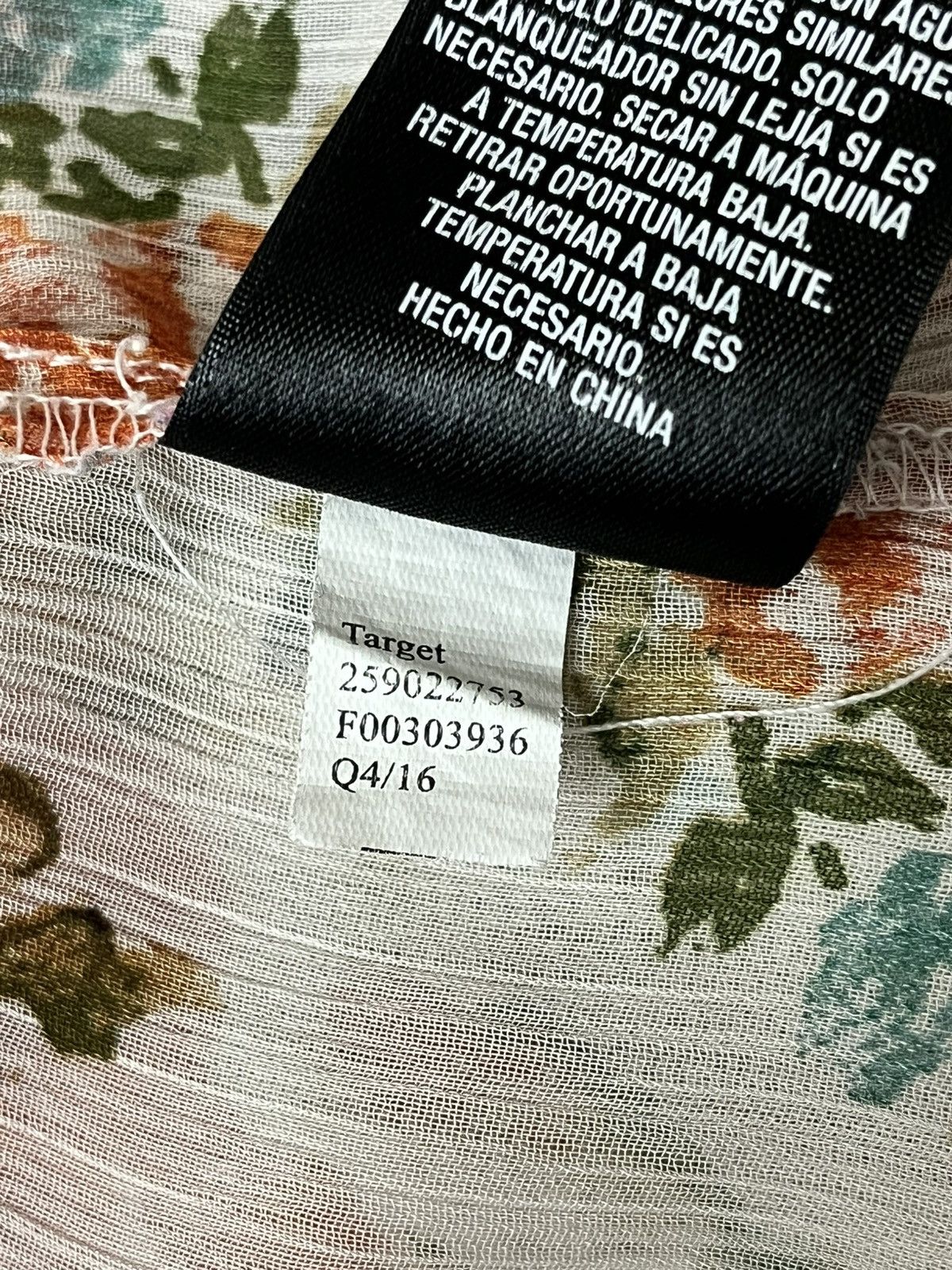 Mossimo Mossimo Floral Sheer Ruffle Blouse Fairy Core Y2k Boho XL Size XL / US 12-14 / IT 48-50 - 8 Thumbnail