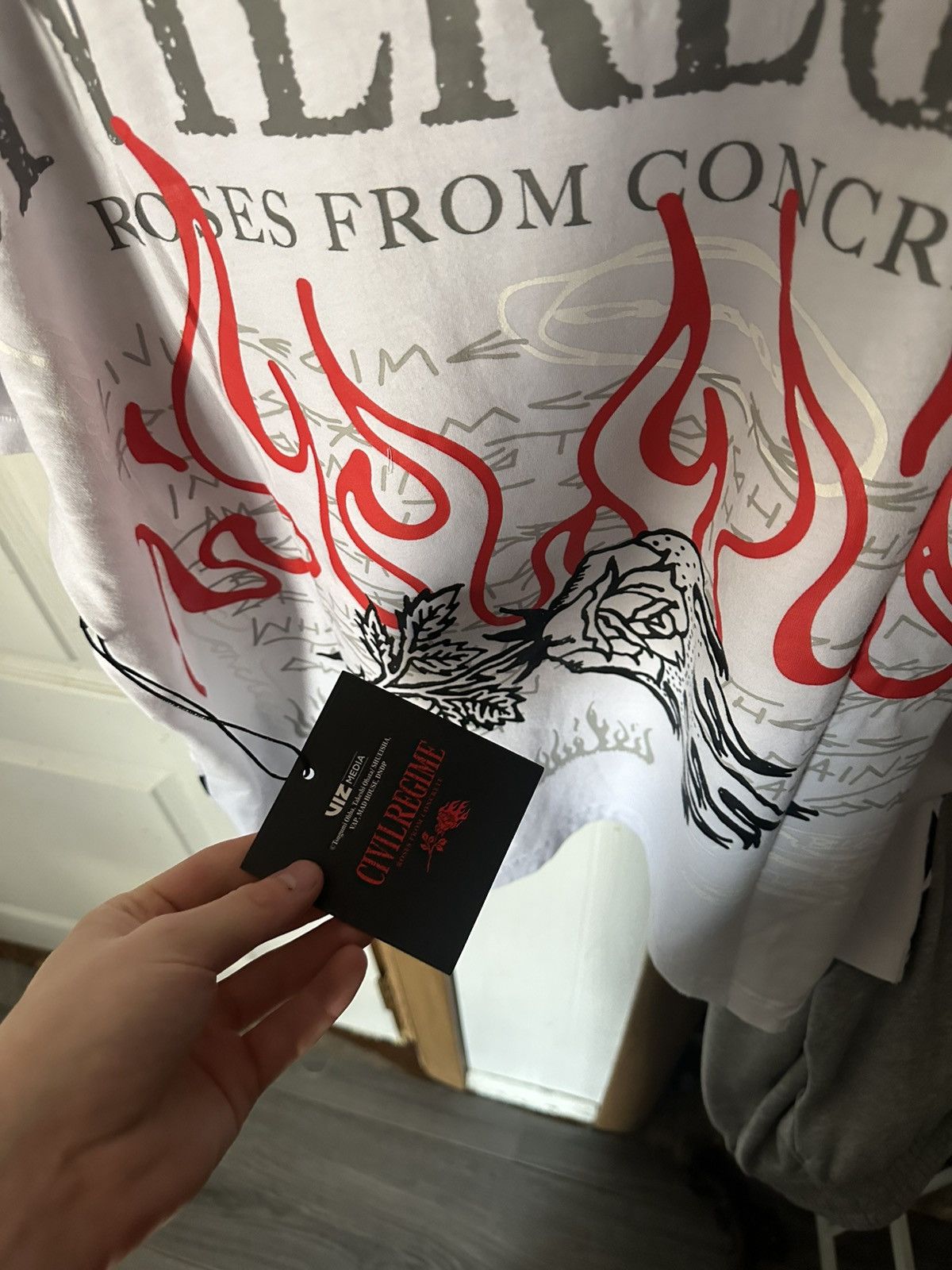 Civil Regime Civil Regime Deathnote White Ryuk Graphic Tee Size US L / EU 52-54 / 3 - 4 Thumbnail