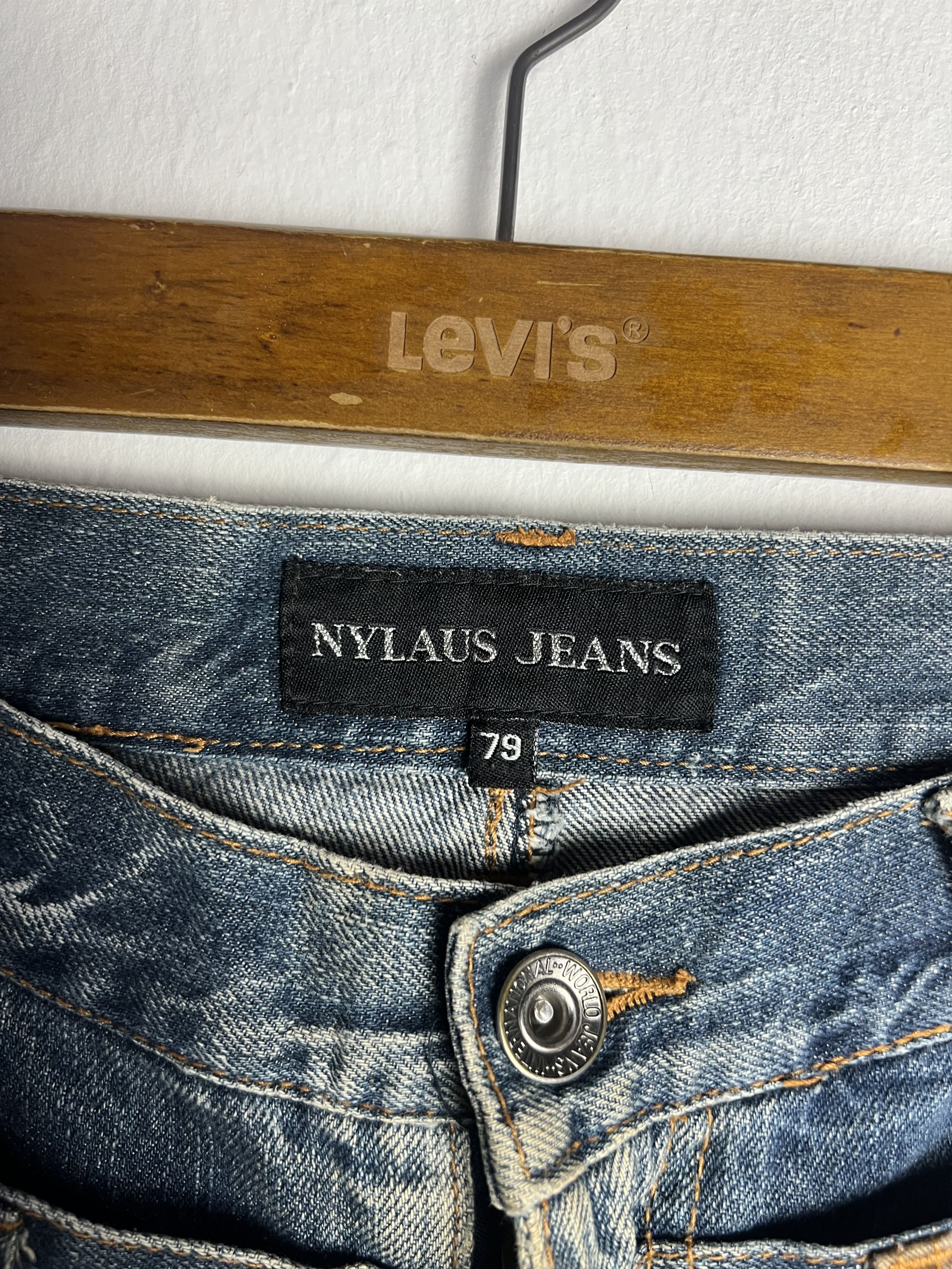 Unsound Rags Nylaus Double Waist Distressed Clawmark Denim Jeans Size US 30 / EU 46 - 13 Thumbnail
