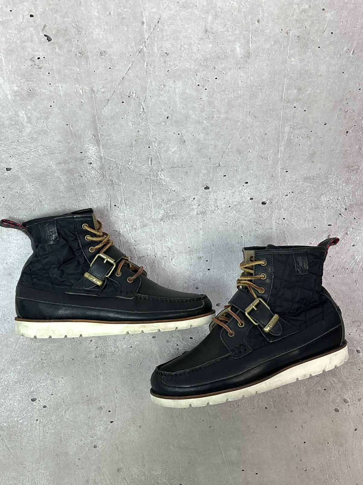 Ralph Lauren Vintage Polo Ralph Laurent Saddle Worth Buckle Leather Boots Size US 9 / EU 42 - 6 Thumbnail