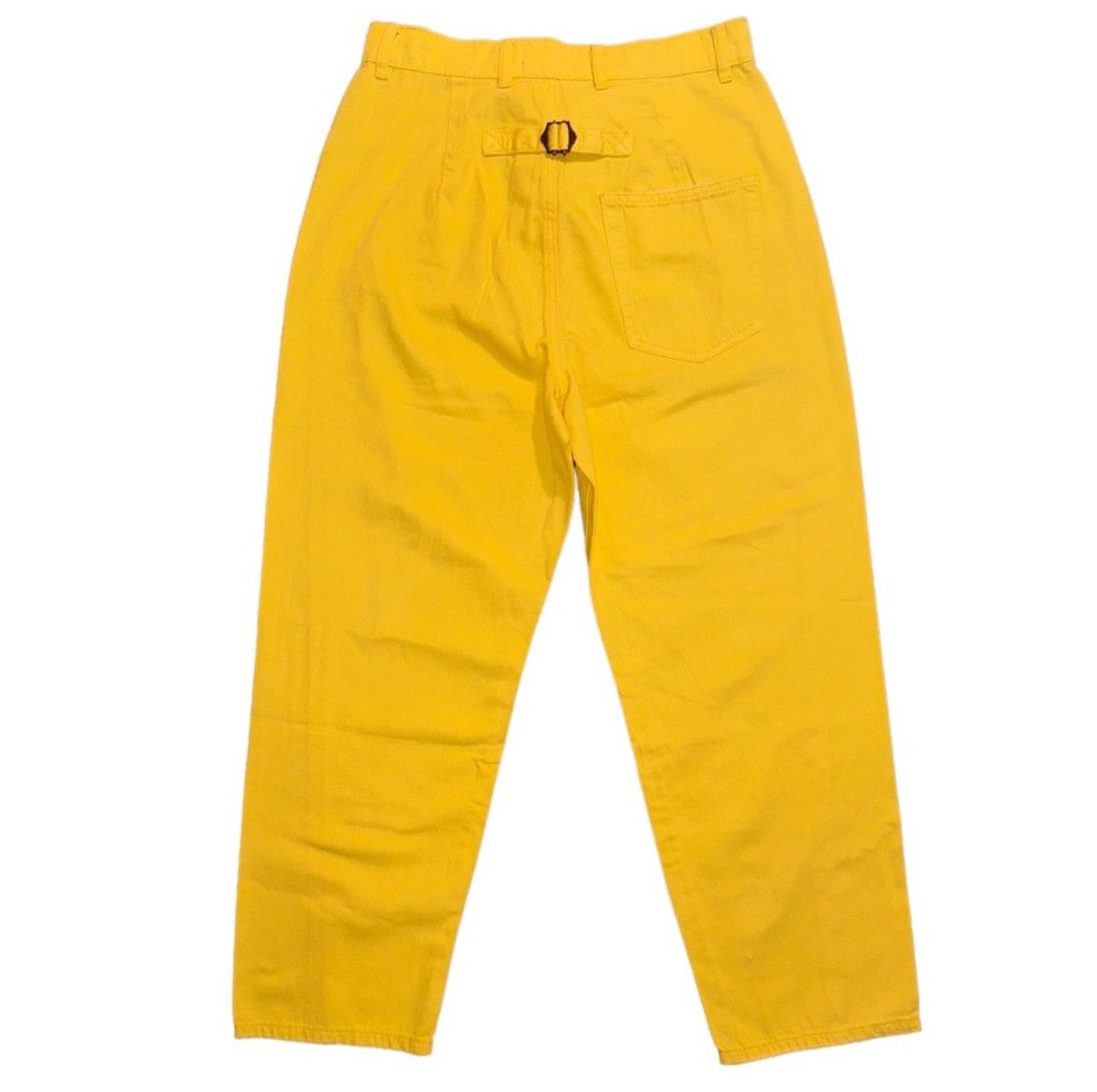 Free People × Sandrine Rose Sandriane Rose x Free People Yellow Cropped Wide-Leg Jeans Size 29" - 5 Thumbnail
