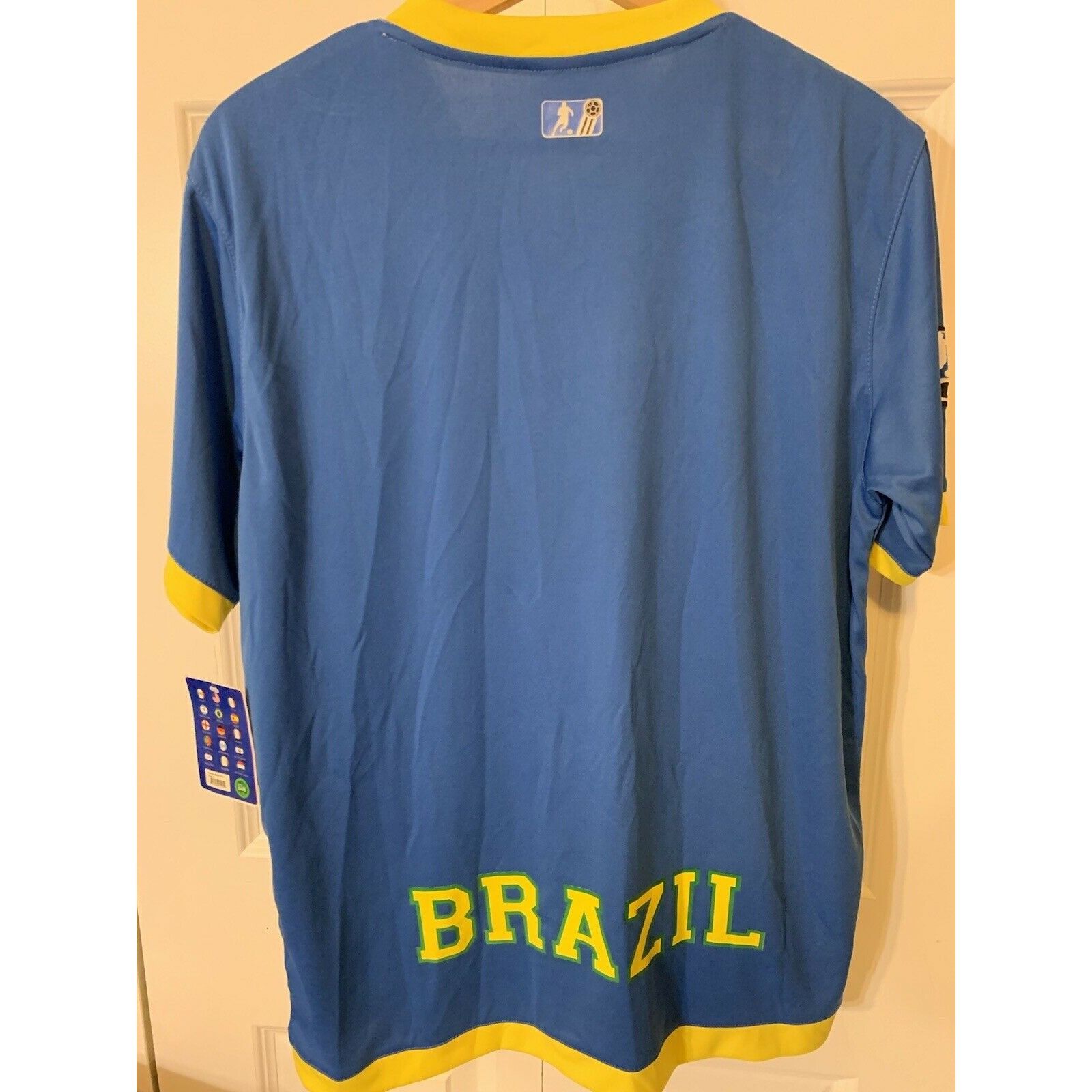 Other New Brazil Futbol Soccer Club Team Jersey GOL Blue Yellow Me Size US S / EU 44-46 / 1 - 7 Thumbnail