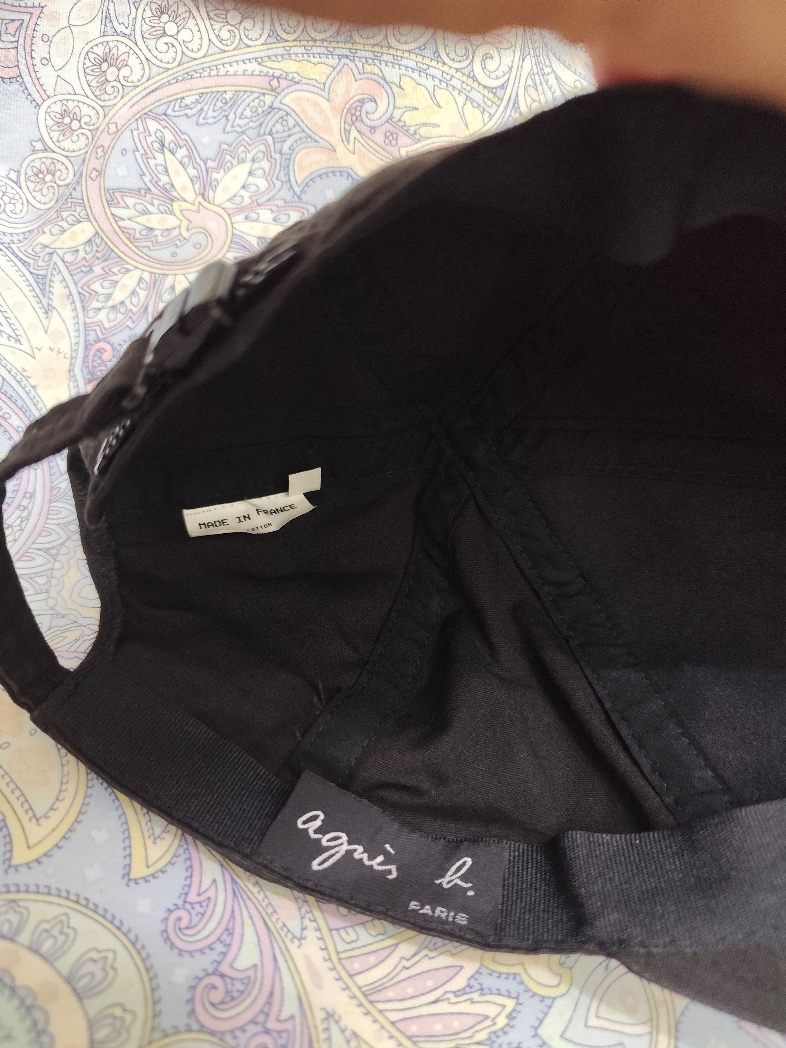agnes b. Agnès b. Paris Made in France Cap (Black) Size ONE SIZE - 5 Thumbnail