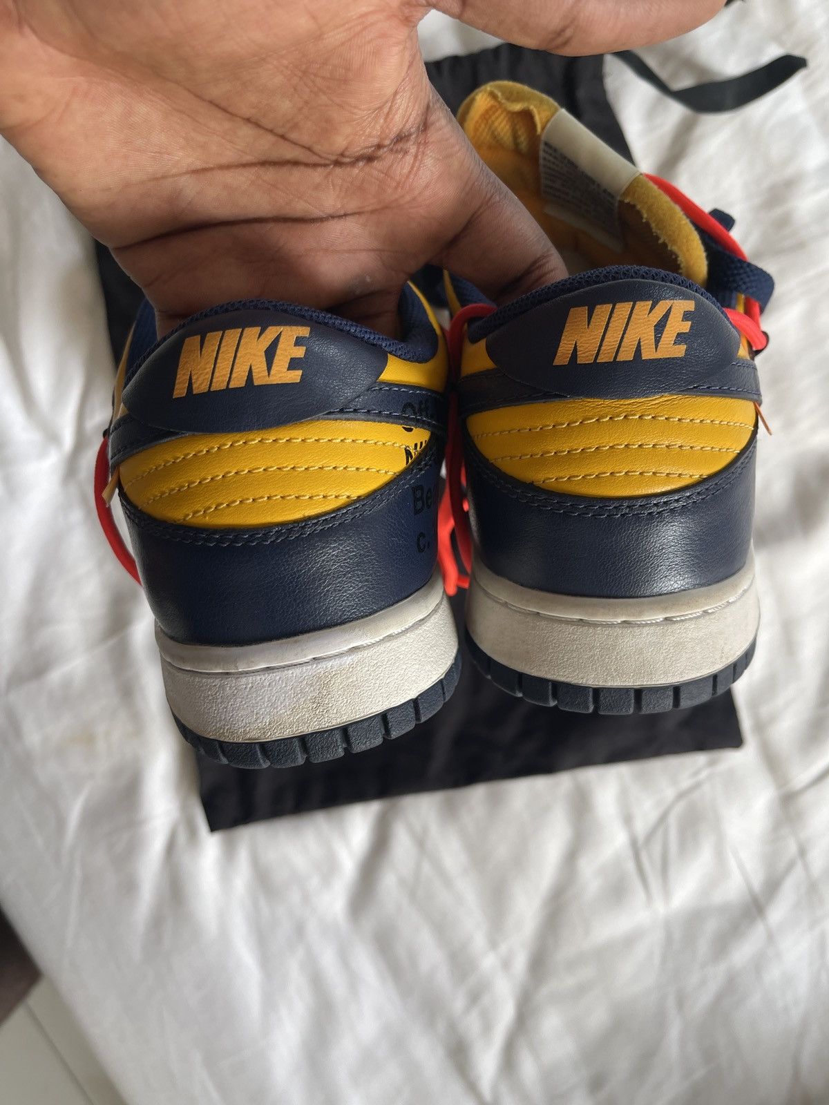 Nike × Off-White Off white Nike Dunk University Gold Size US 9.5 / EU 42-43 - 7 Thumbnail