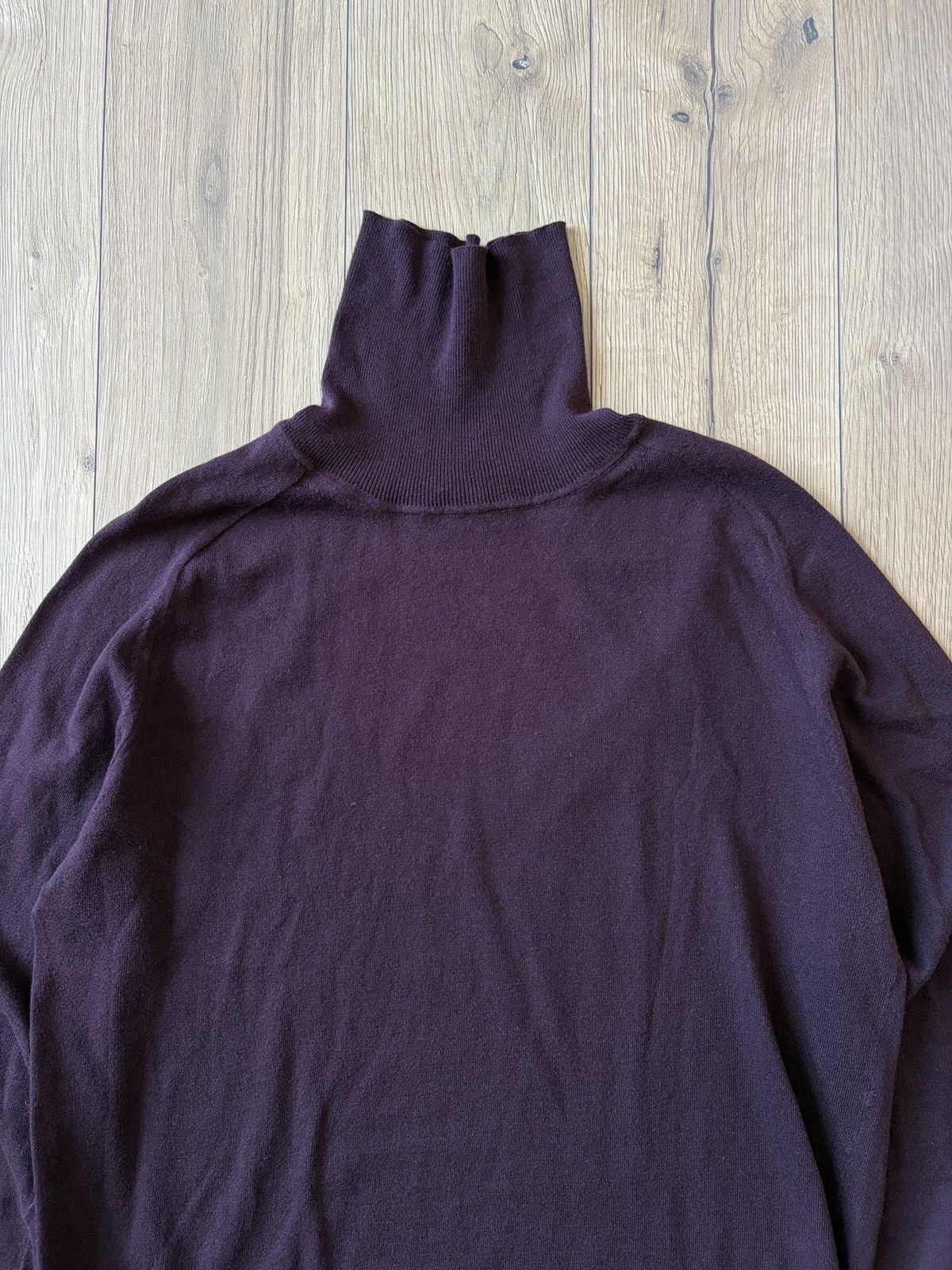 Prada Prada Burgundy Violet Turtleneck Sweater Size US XL / EU 56 / 4 - 4 Thumbnail