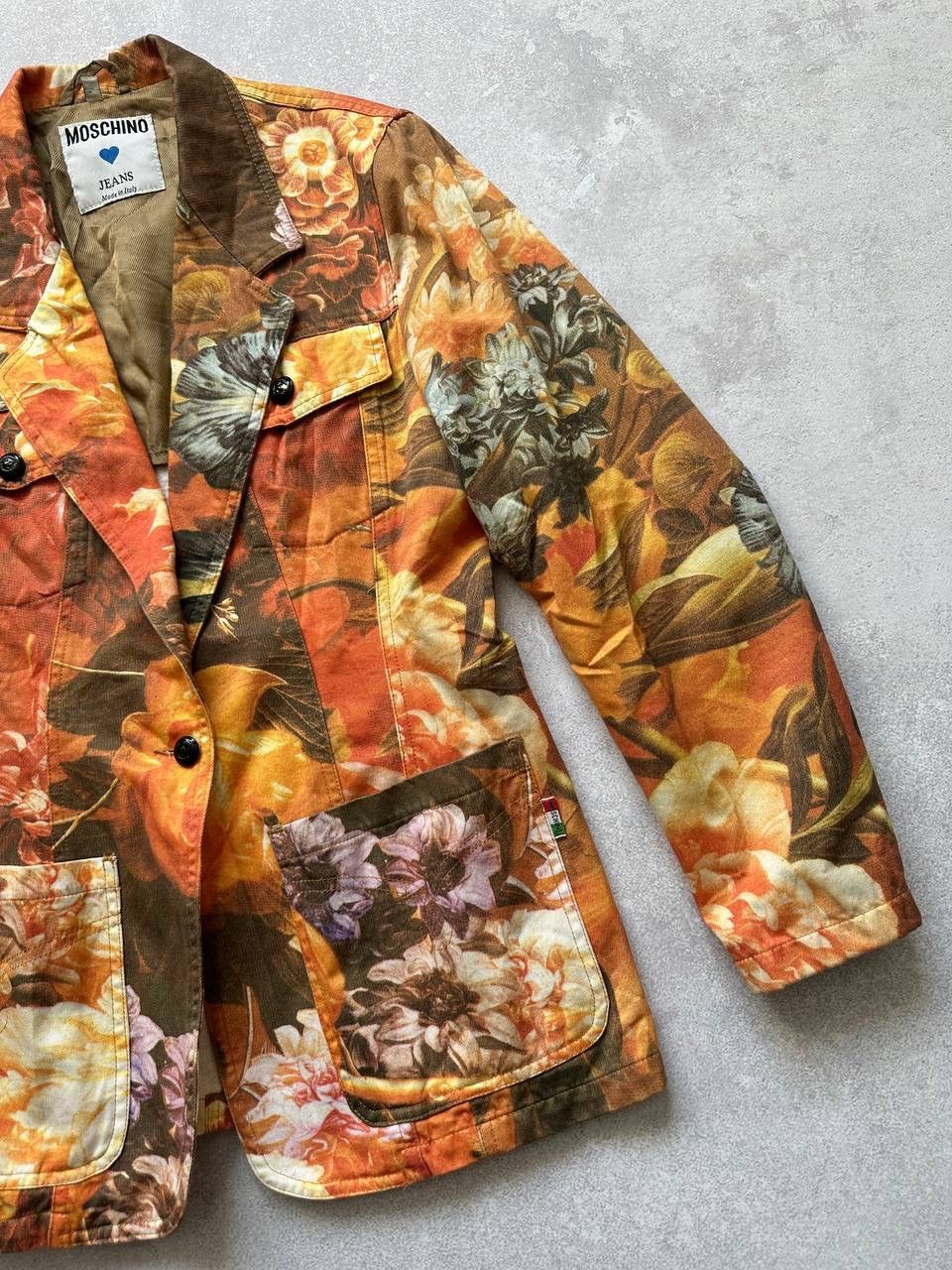 Moschino Moschino Vintage Leave My Plants Alone! Jeans Floral Blazer Size M / US 6-8 / IT 42-44 - 21 Thumbnail