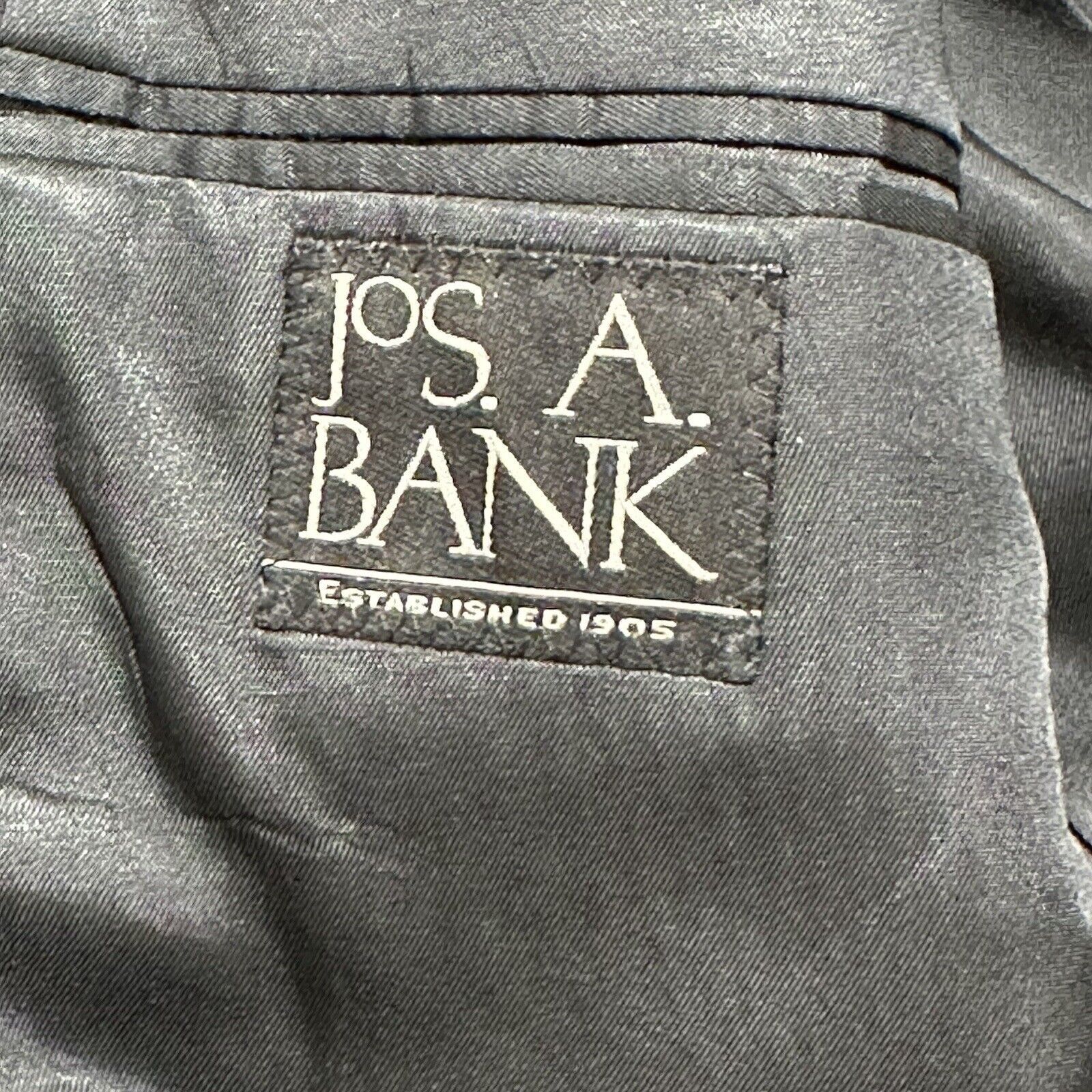 Jos. A. Bank Jos. A. Bank 42S 100% Wool Suit Jacket Dark Gray Coat Size 42S - 7 Thumbnail