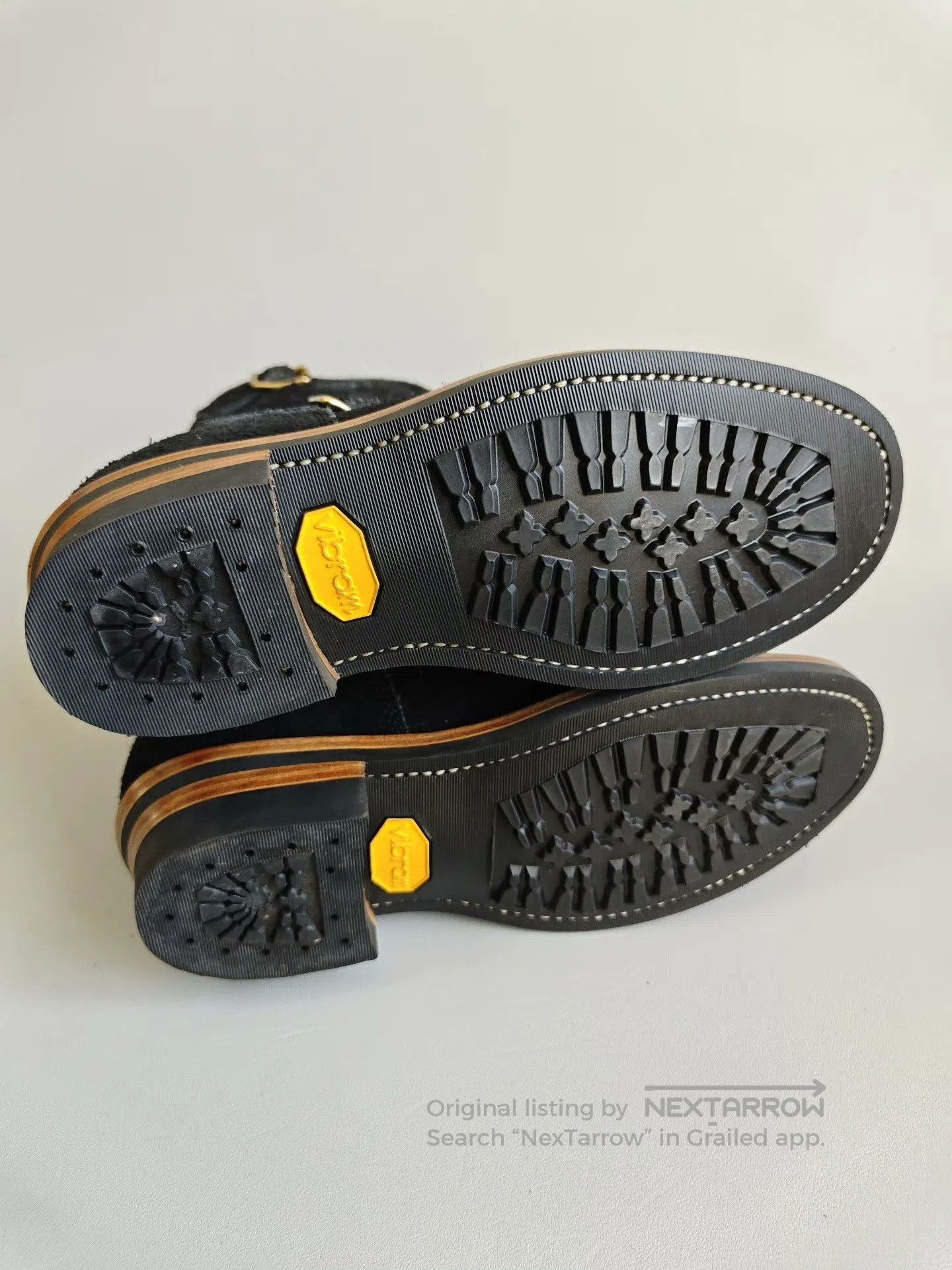 Left Hand Master Zuo Handmade Black Engineer Boots. Size US 7 / EU 40 - 7 Thumbnail
